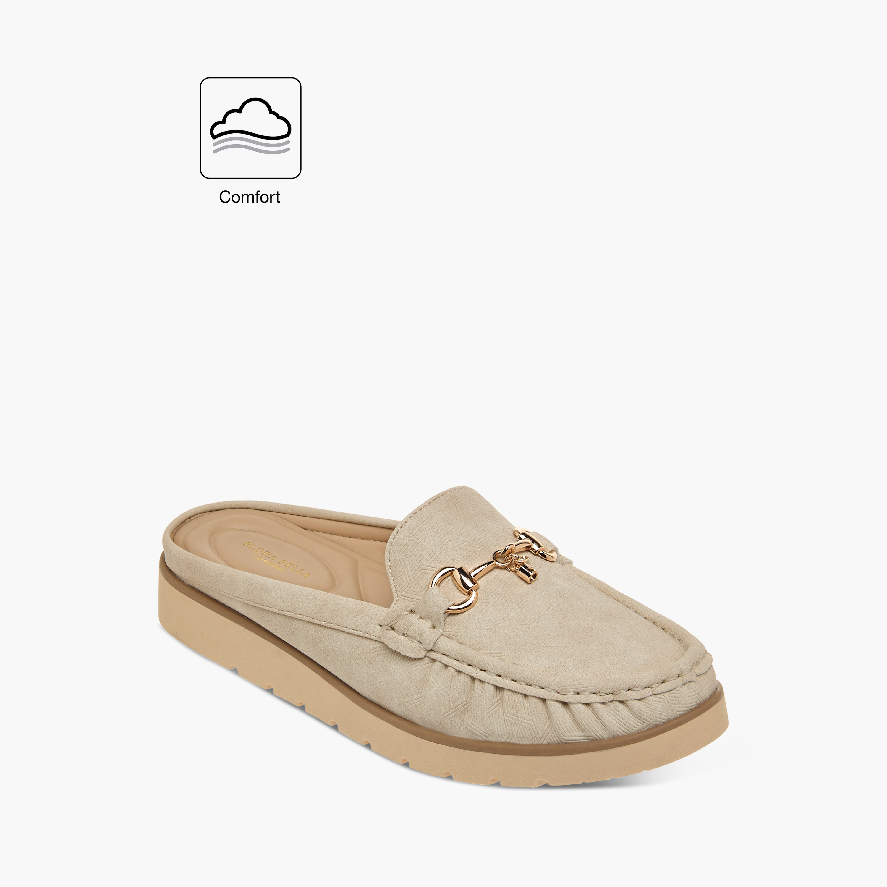 حذاء ميول مريح سهل الارتداء بزينة معدنية من فلورا بيلا-women-shoes-flats-mules-image-2
