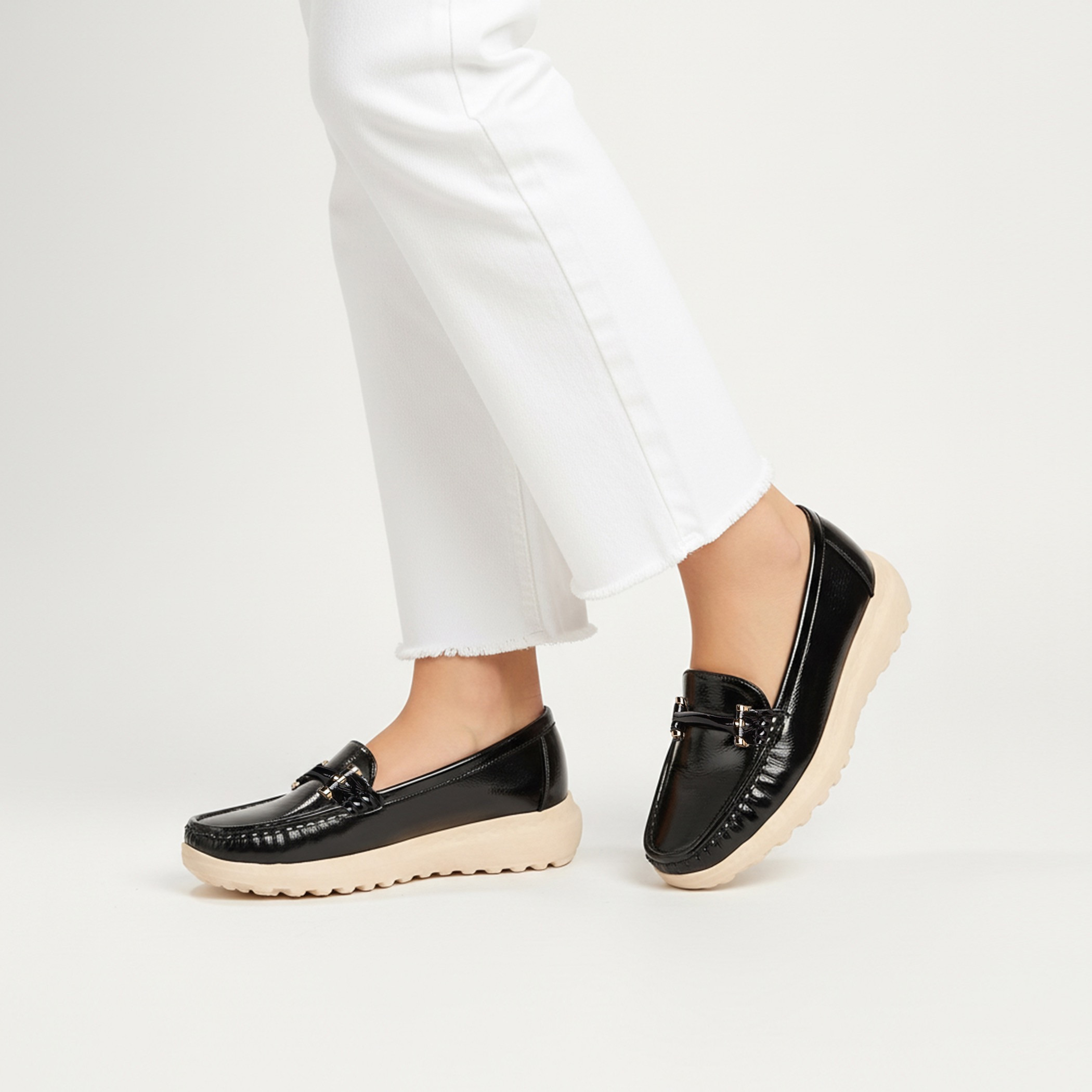 Le Confort Women Metal Accent Loafers-women-shoes-loafersandmoccasins-image-2
