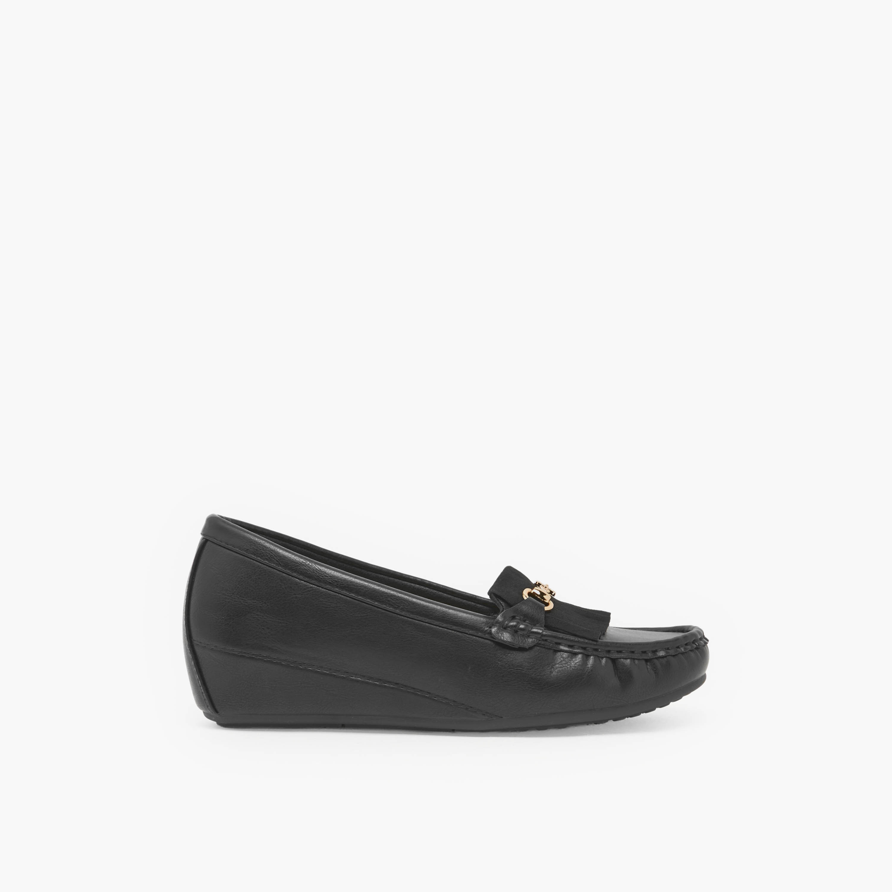 حذاء لوفر نسائي بكعب إسفين وتفاصيل شرابات من فلورا بيلا-women-shoes-heels-image-3