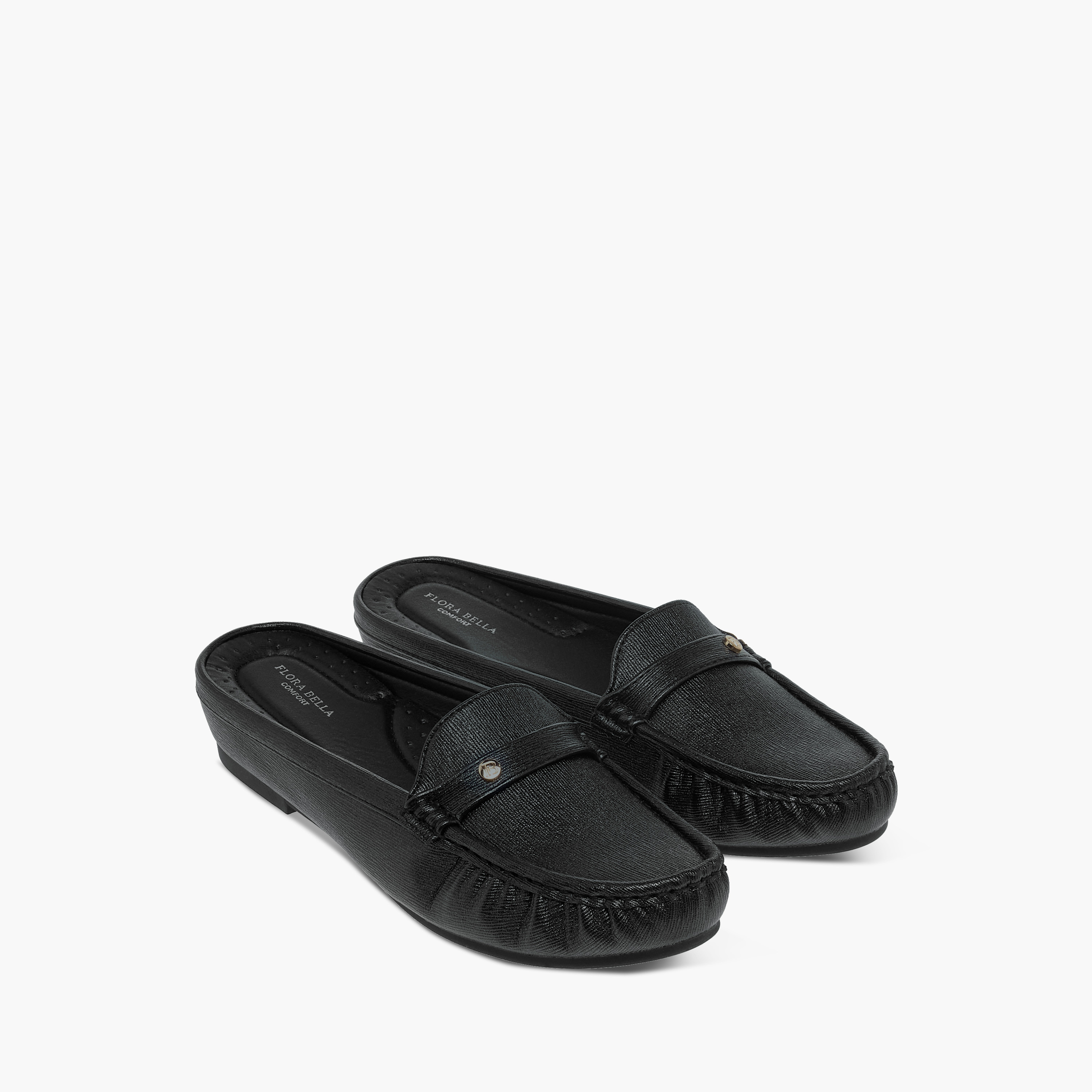 حذاء ميول مريح سهل الارتداء بارز الملمس من فلورا بيلا-women-shoes-flats-mules-image-1