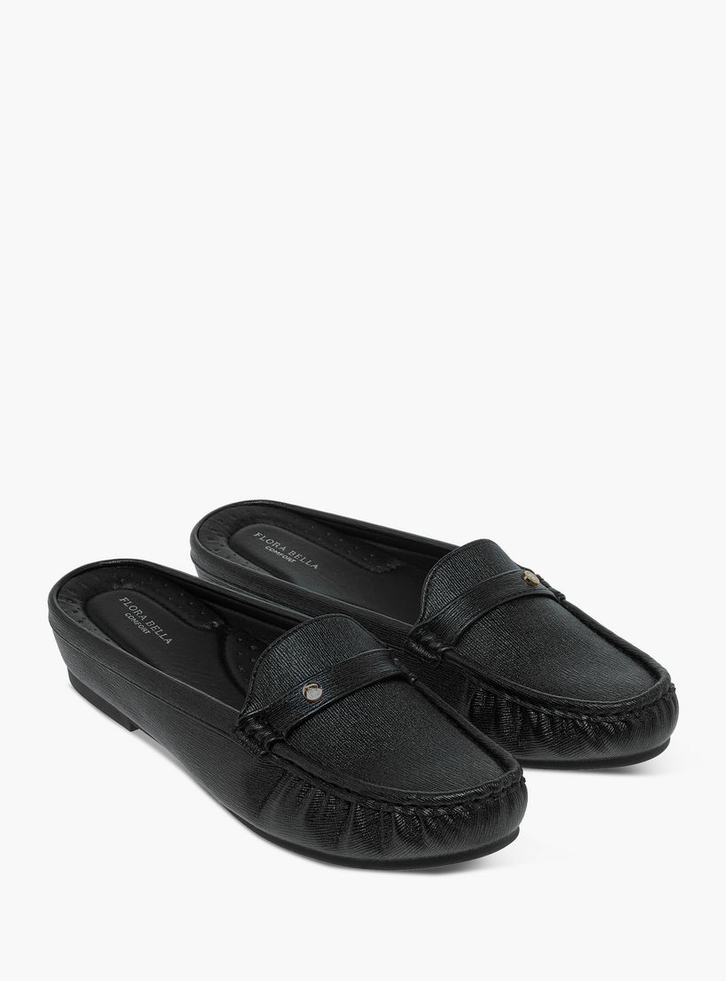 حذاء ميول مريح سهل الارتداء بارز الملمس من فلورا بيلا-women-shoes-flats-mules-image-1