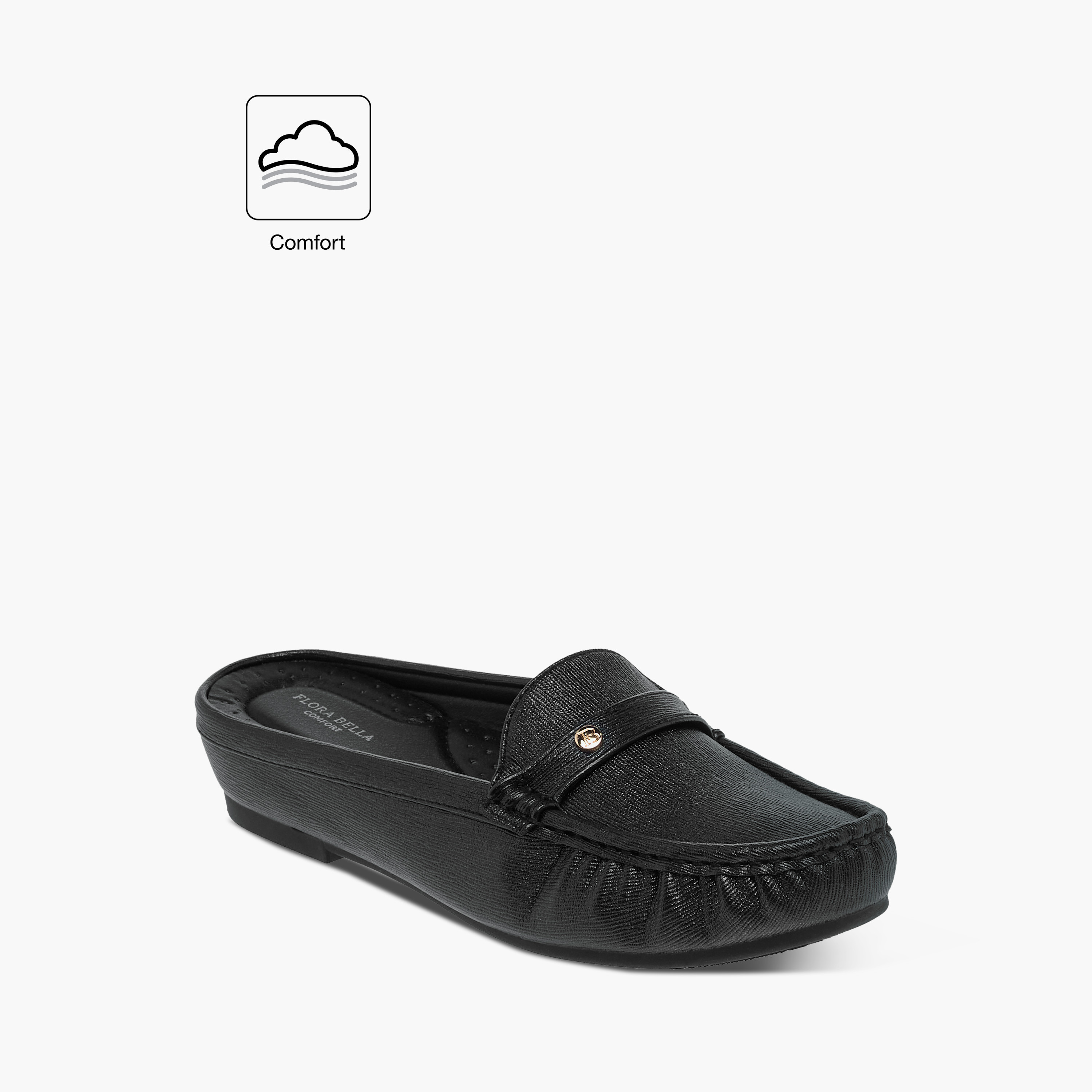 حذاء ميول مريح سهل الارتداء بارز الملمس من فلورا بيلا-women-shoes-flats-mules-image-2