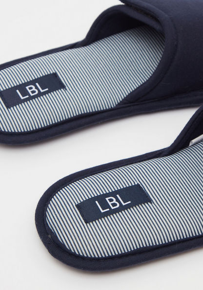 LBL Striped Slide Slippers