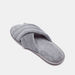 Plush Detail Cross Strap Bedroom Slippers-Men%27s Bedrooms Slippers-thumbnailMobile-2