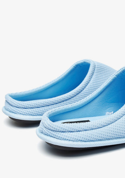 Cozy Textured Slip-On Bedroom Slippers-Men%27s Bedrooms Slippers-image-3