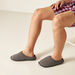 Cozy Textured Slip-On Bedroom Slippers-Men%27s Bedrooms Slippers-thumbnailMobile-0