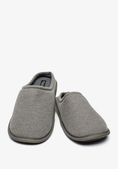 Cozy Textured Slip-On Bedroom Slippers-Men%27s Bedrooms Slippers-image-2