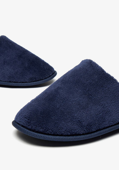 Cozy Solid Closed Toe Bedroom Slippers-Men%27s Bedrooms Slippers-image-5