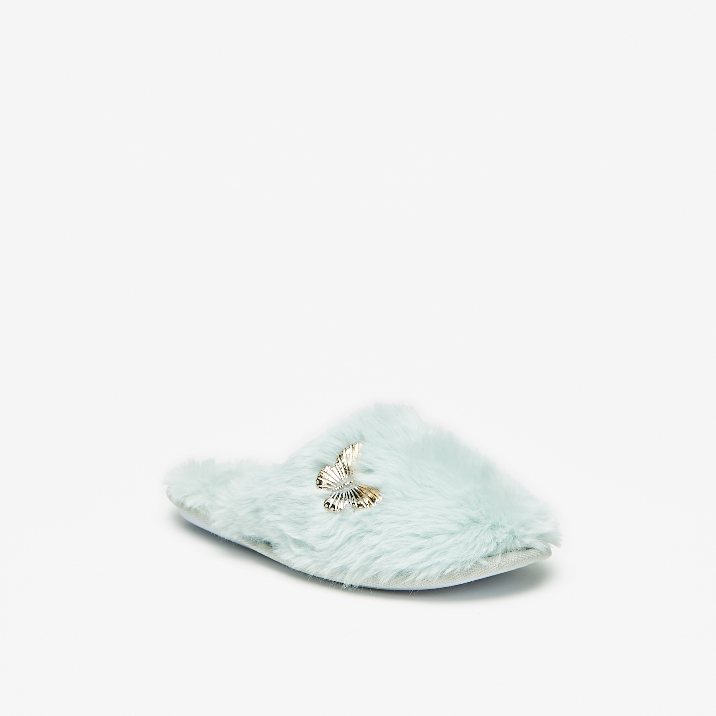 Cozy Butterfly Accent Mule Slip-On Bedroom Slippers-girls-shoes-flipflopsandslides-image-6
