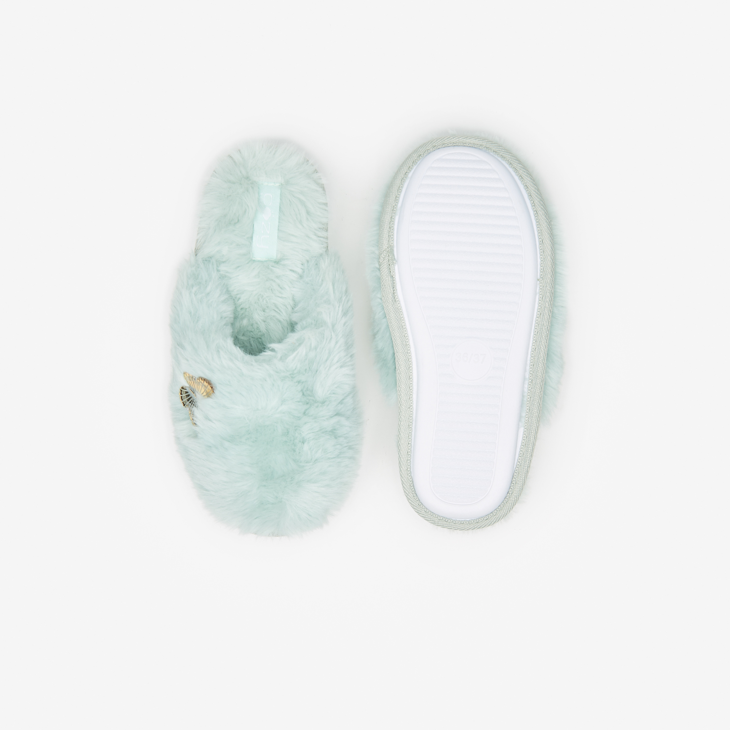Cozy Butterfly Accent Mule Slip-On Bedroom Slippers-girls-shoes-flipflopsandslides-image-9