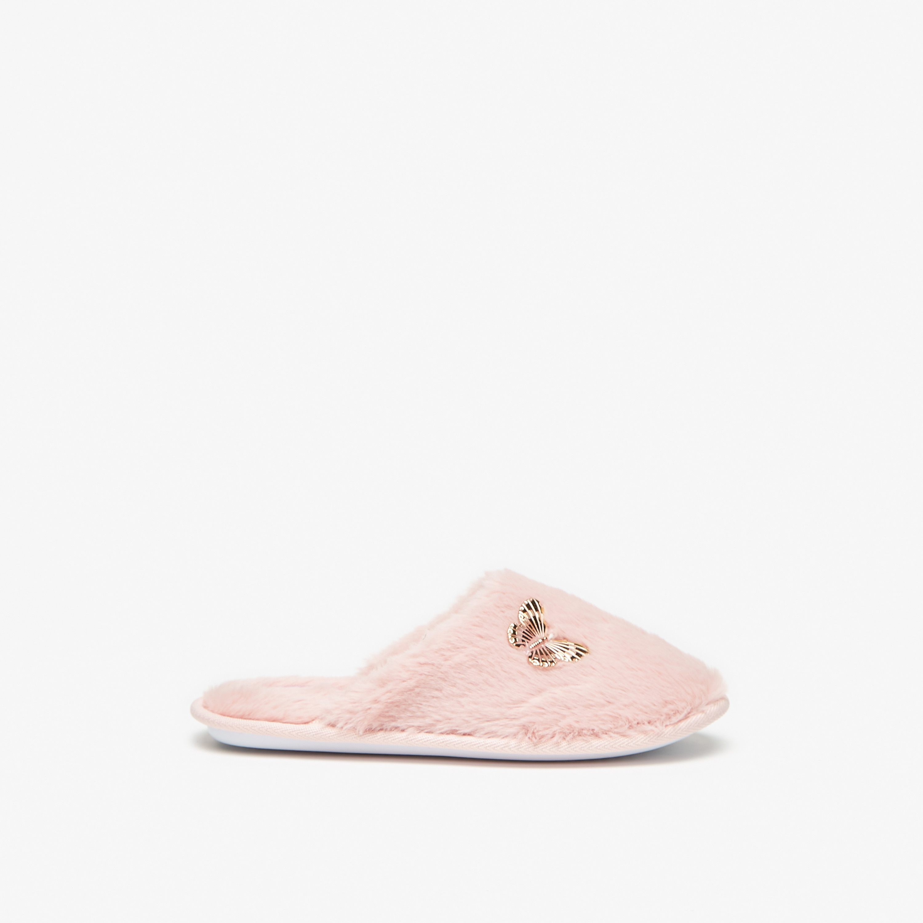 Cozy Butterfly Accent Mule Slip-On Bedroom Slippers-girls-shoes-flipflopsandslides-image-3
