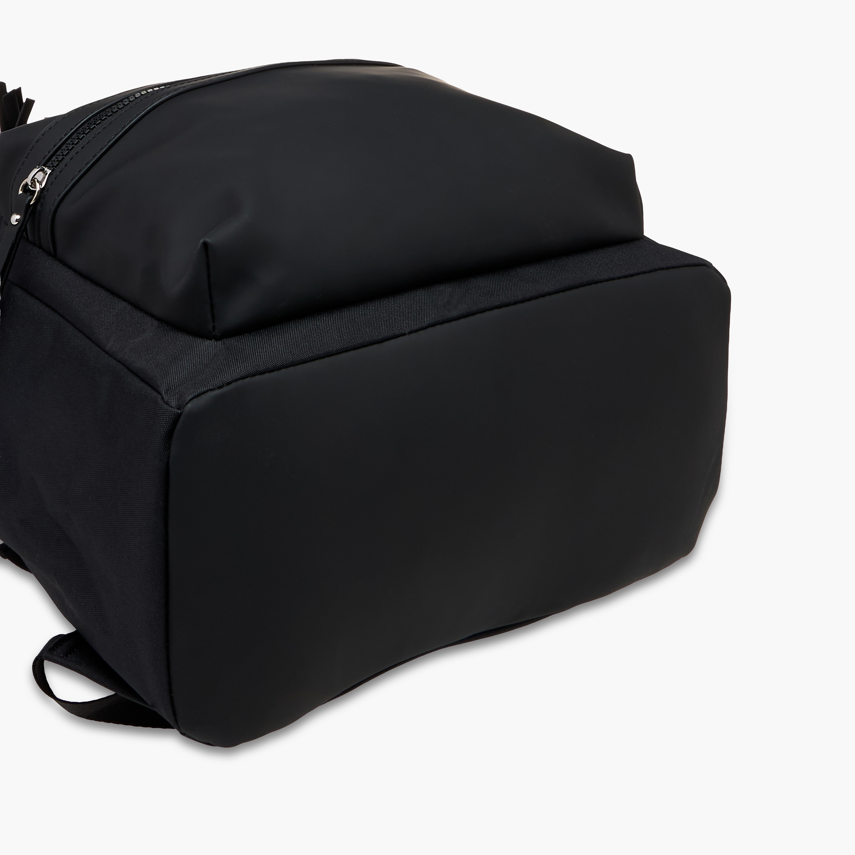Oaklan by Shoexpress Logo Applique Backpack with Adjustable Straps and Zip Closure - 32x16x43 cm-men-bags-image-6