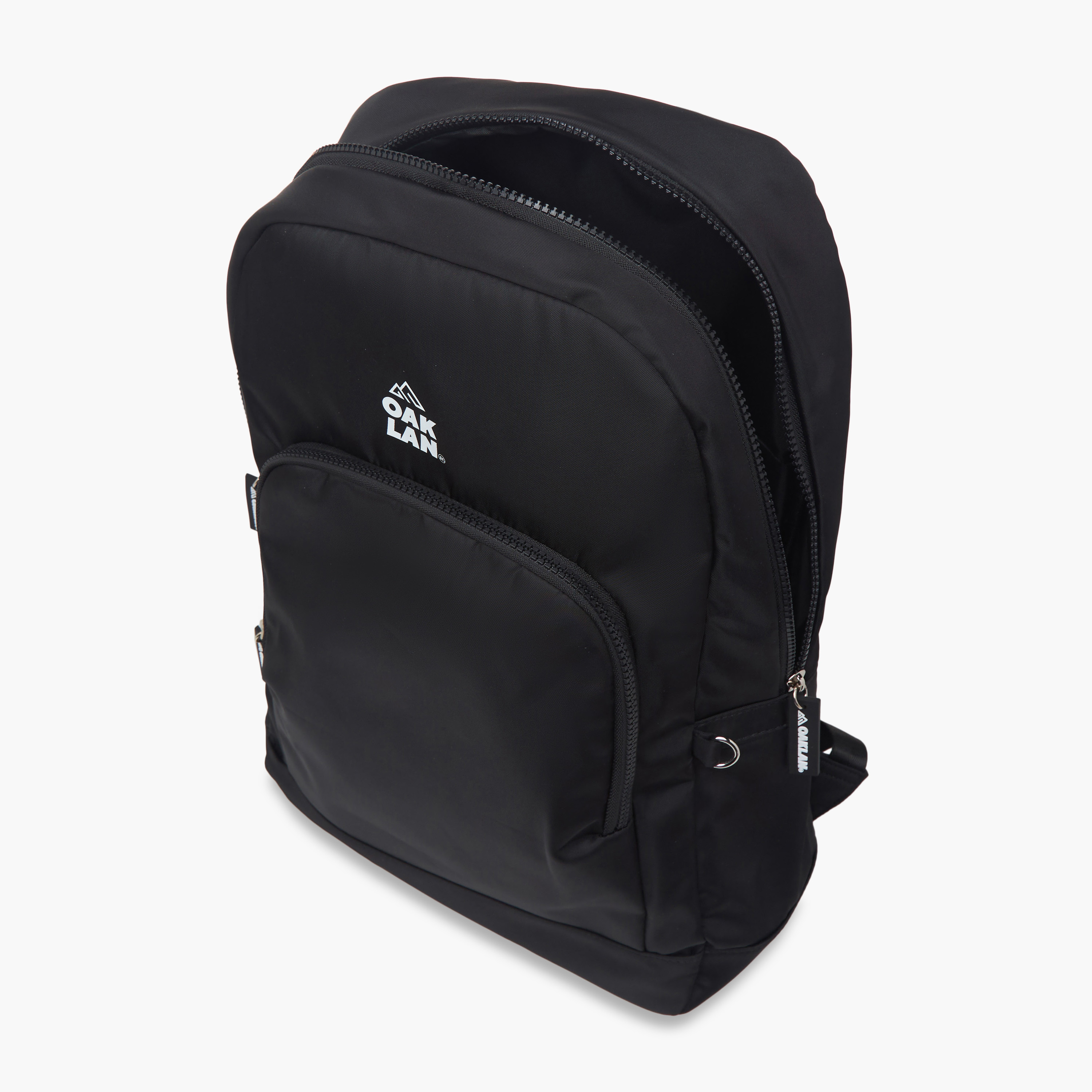 Oaklan by Shoexpress Logo Print School Backpack with Zip Closure and Pouch - 32x13x45 cm-school-bagsandbackpacks-backpacks-image-9