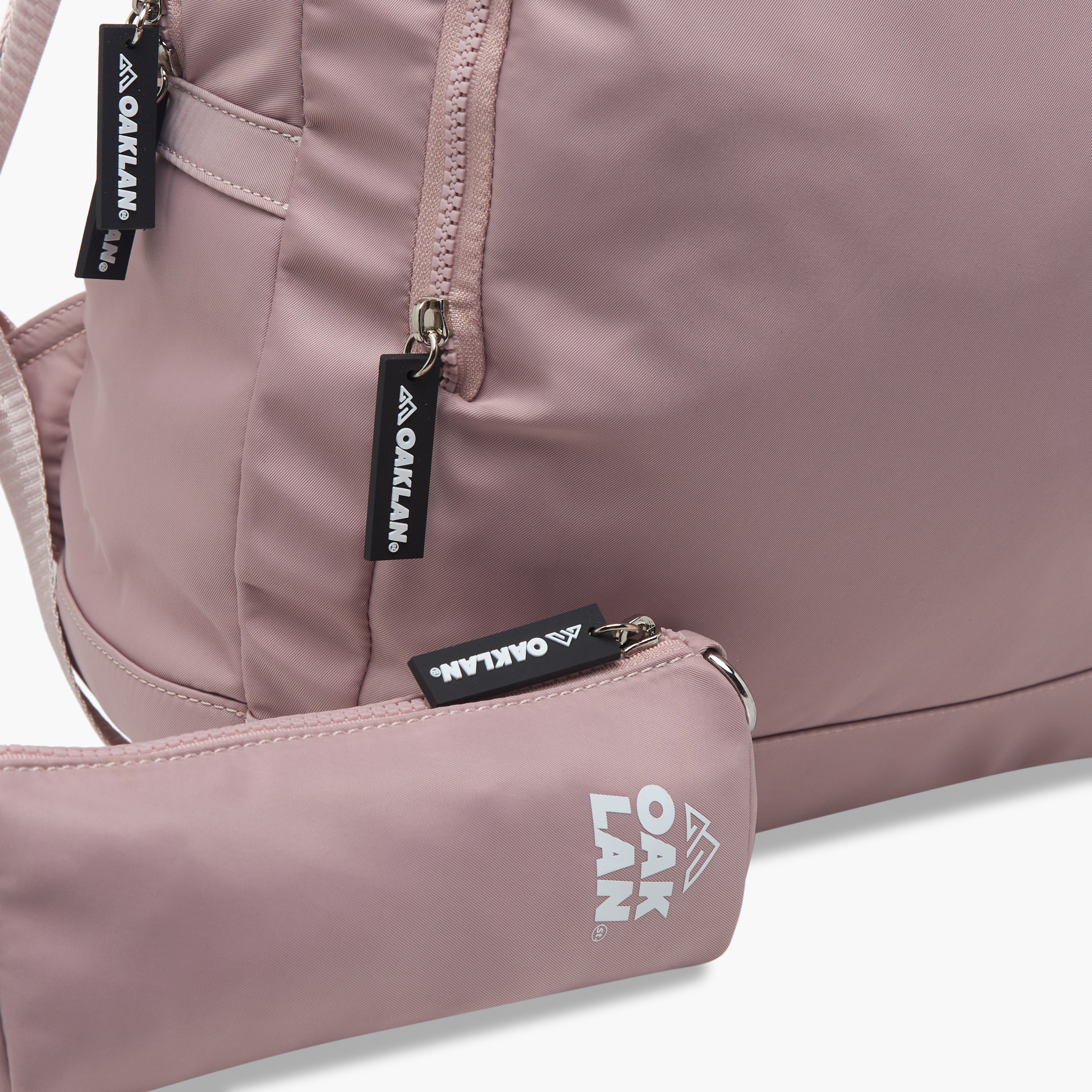 Oaklan by Shoexpress Logo Print School Backpack with Zip Closure and Pouch - 32x13x45 cm-school-bagsandbackpacks-backpacks-image-8