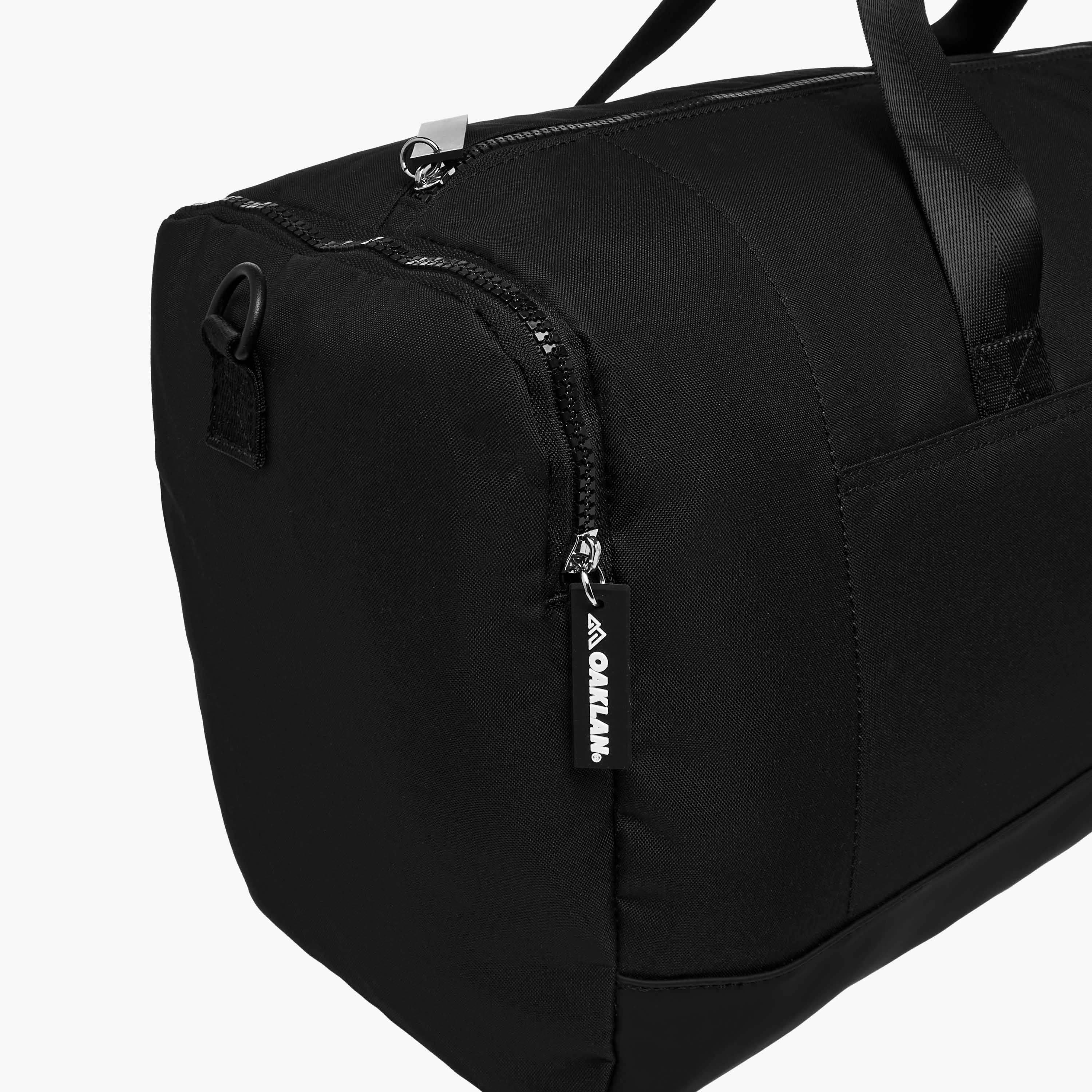 Oaklan by Shoexpress Solid Duffle Bag with Double Handles and Zip Closure-women-bagsandwallets-handbags-image-4