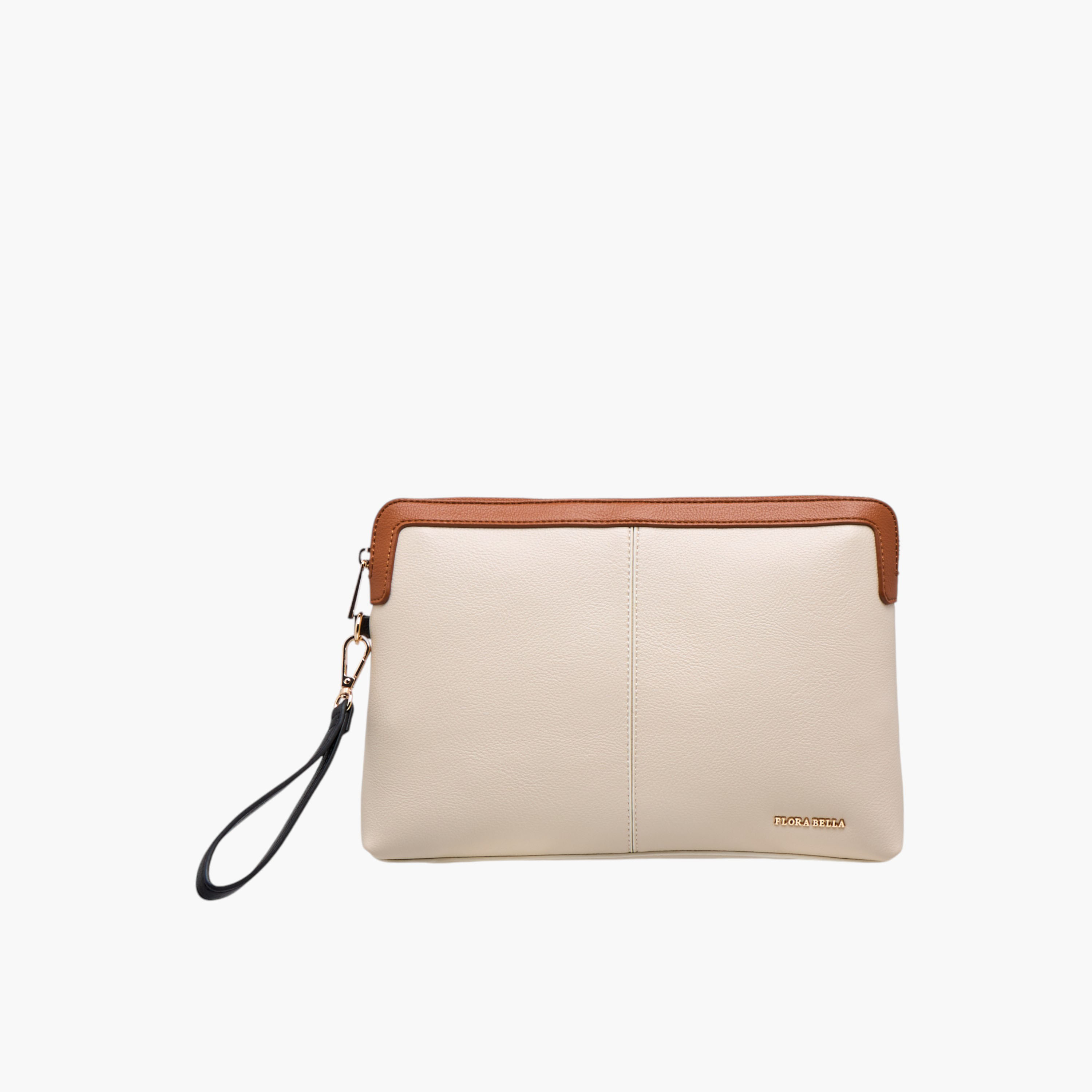 Flora Bella Contrast Trim Clutch with Zip Closure-women-bagsandwallets-handbags-image-1