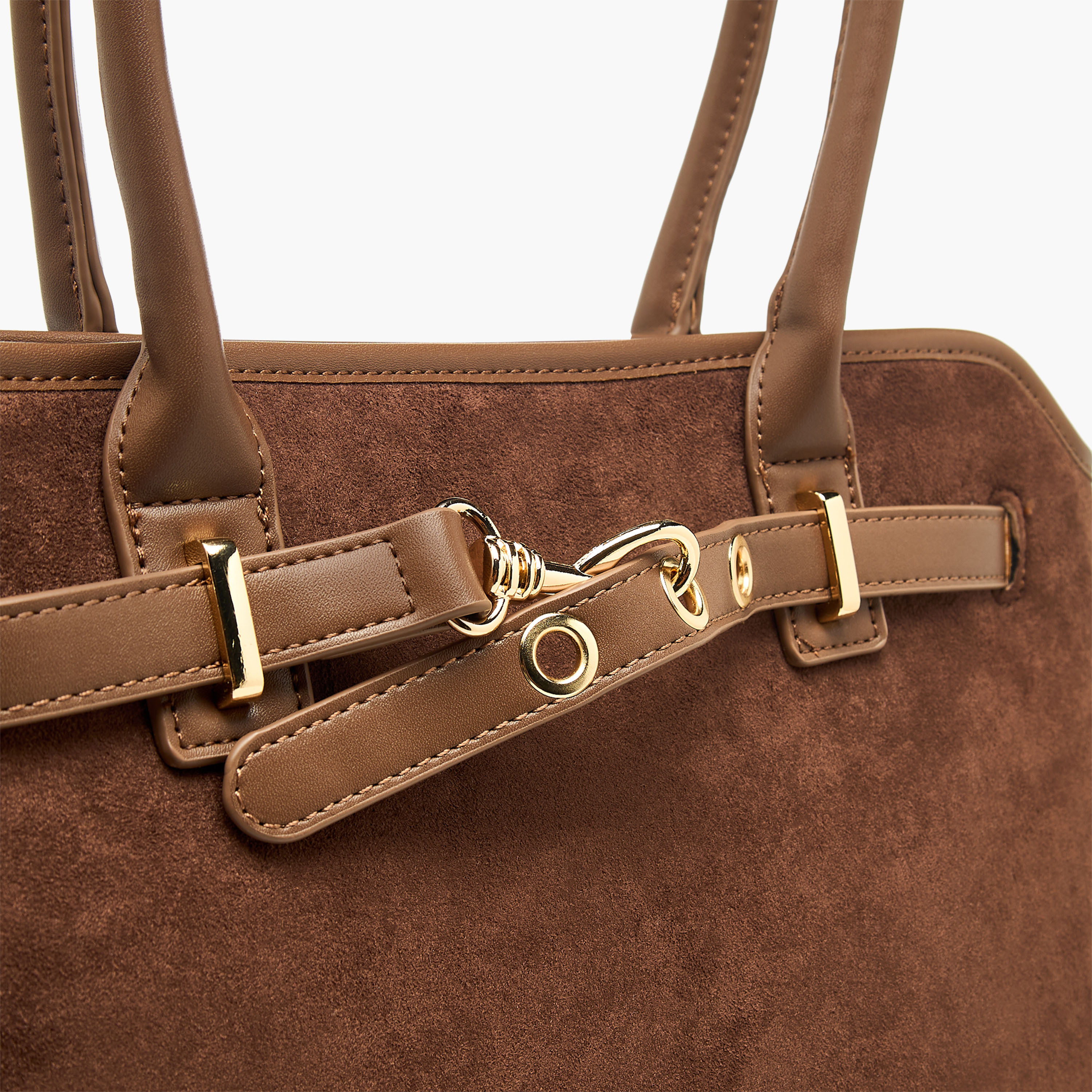 Flora Bella Solid Tote Bag with Double Handles and Zip Closure-women-bagsandwallets-handbags-image-5
