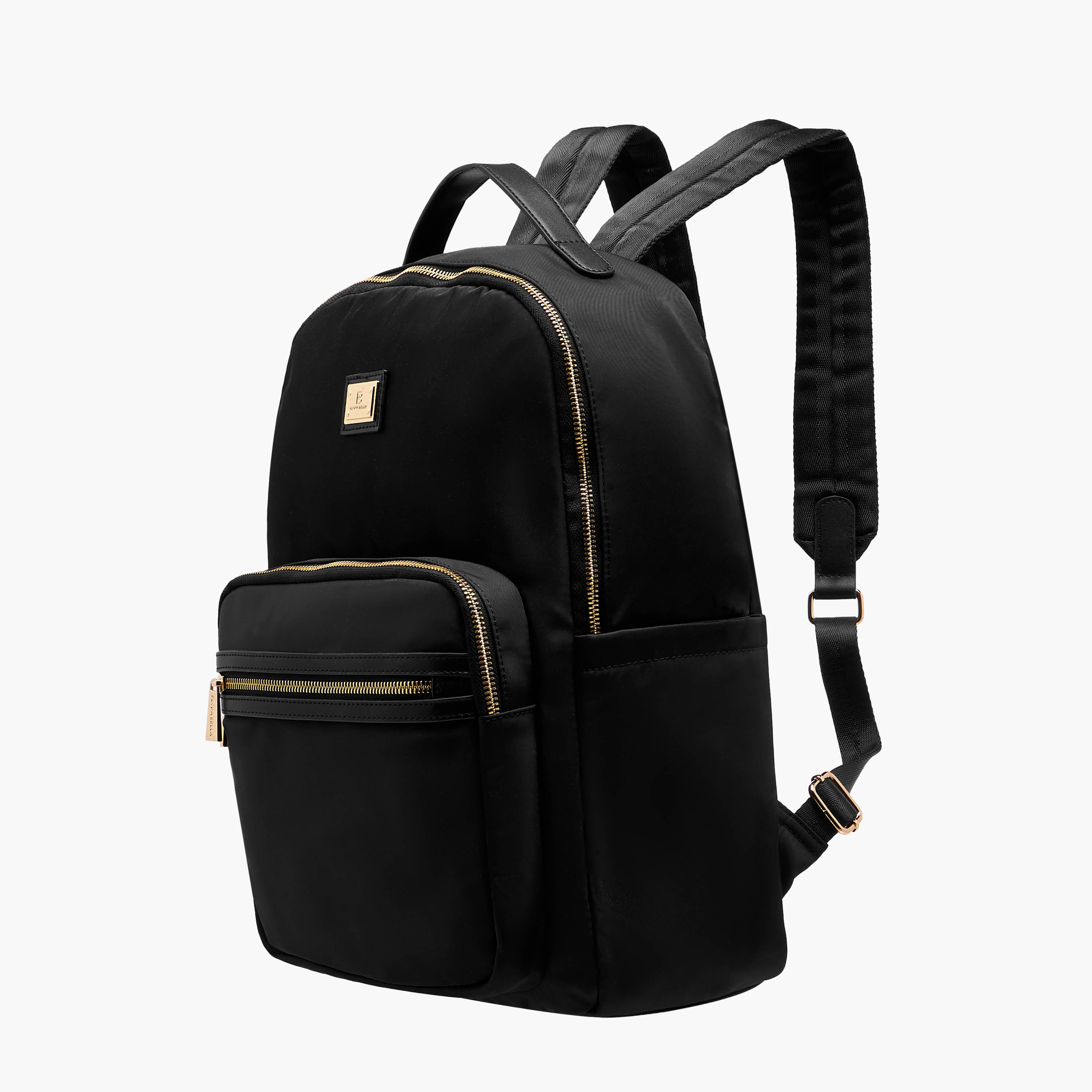 Flora Bella Solid Backpack with Adjustable Straps and Zip Closure - 13x29x38 cm-men-bags-image-3