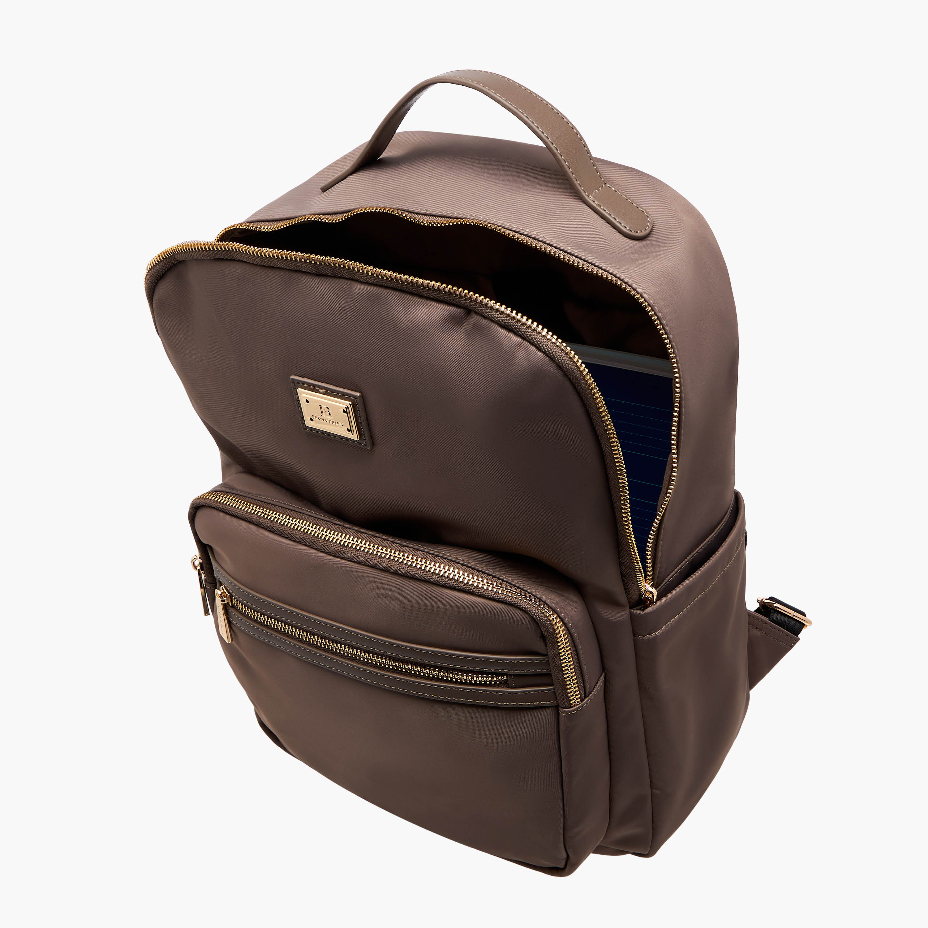 Flora Bella Solid Backpack with Adjustable Straps and Zip Closure - 13x29x38 cm-men-bags-image-8