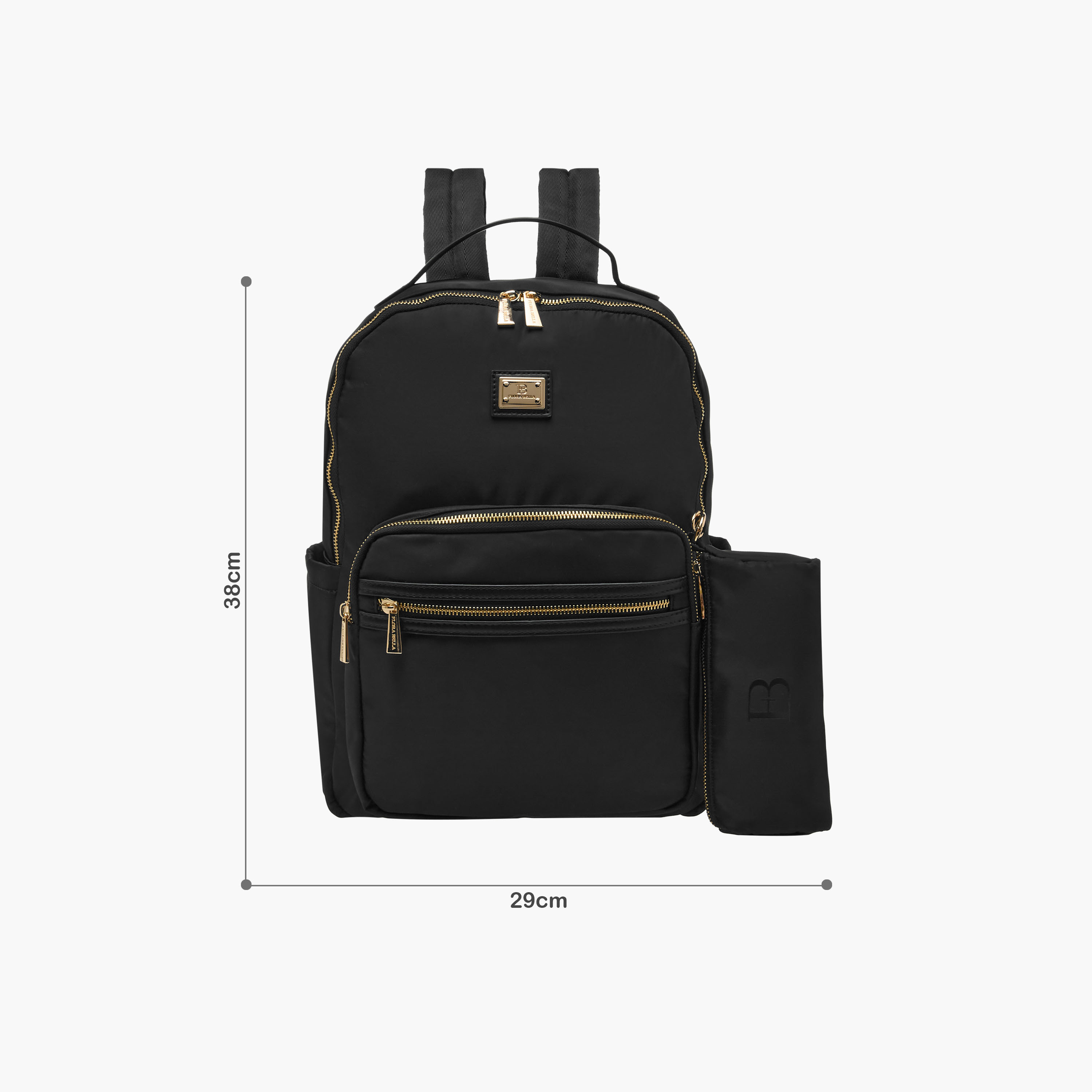 Flora Bella Solid Backpack with Pouch-women-bagsandwallets-backpacks-image-2