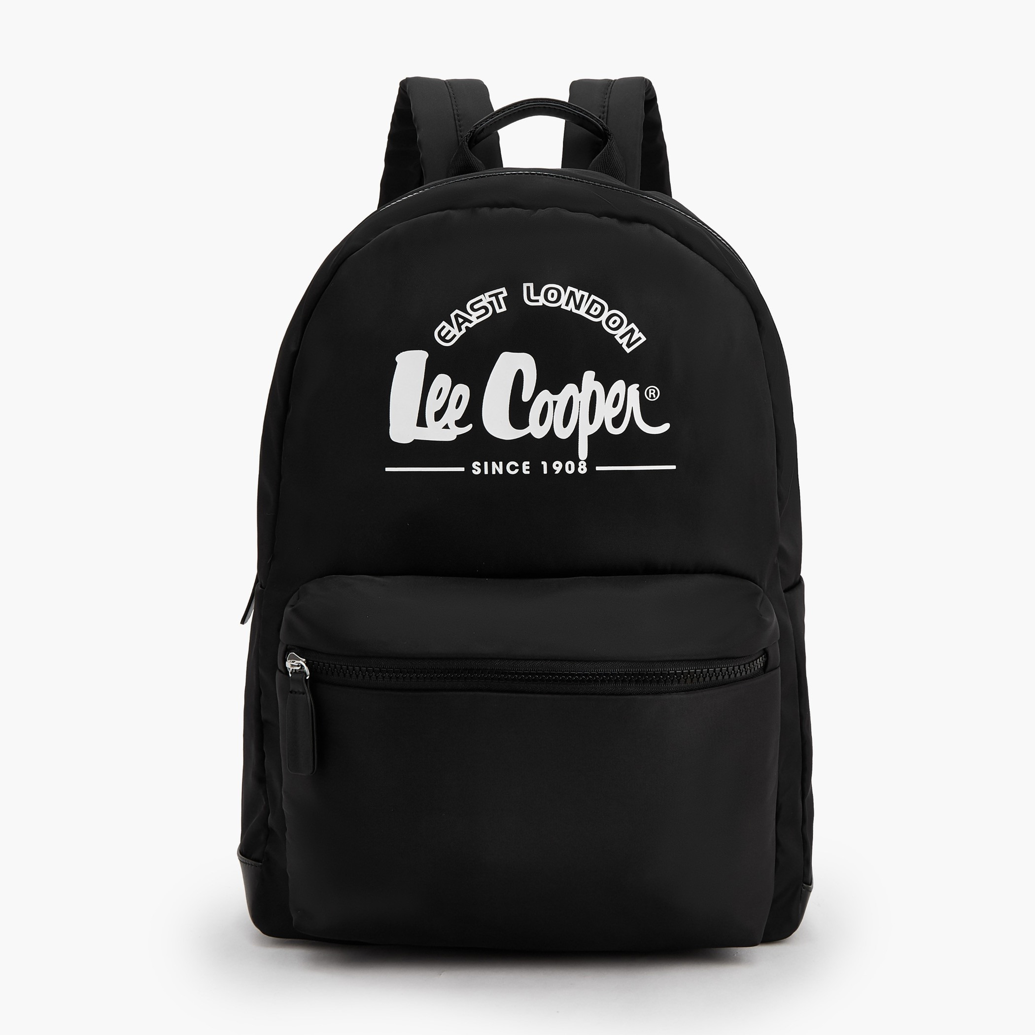 شنطة ظهر بطبعات شعار وجيب أمامي من لي كوبر-women-bagsandwallets-backpacks-image-1