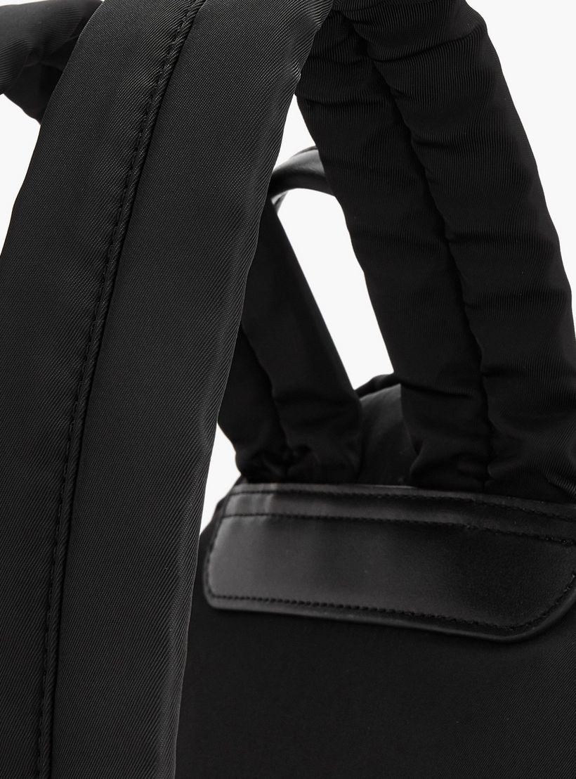 شنطة ظهر بطبعات شعار وجيب أمامي من لي كوبر-women-bagsandwallets-backpacks-image-4