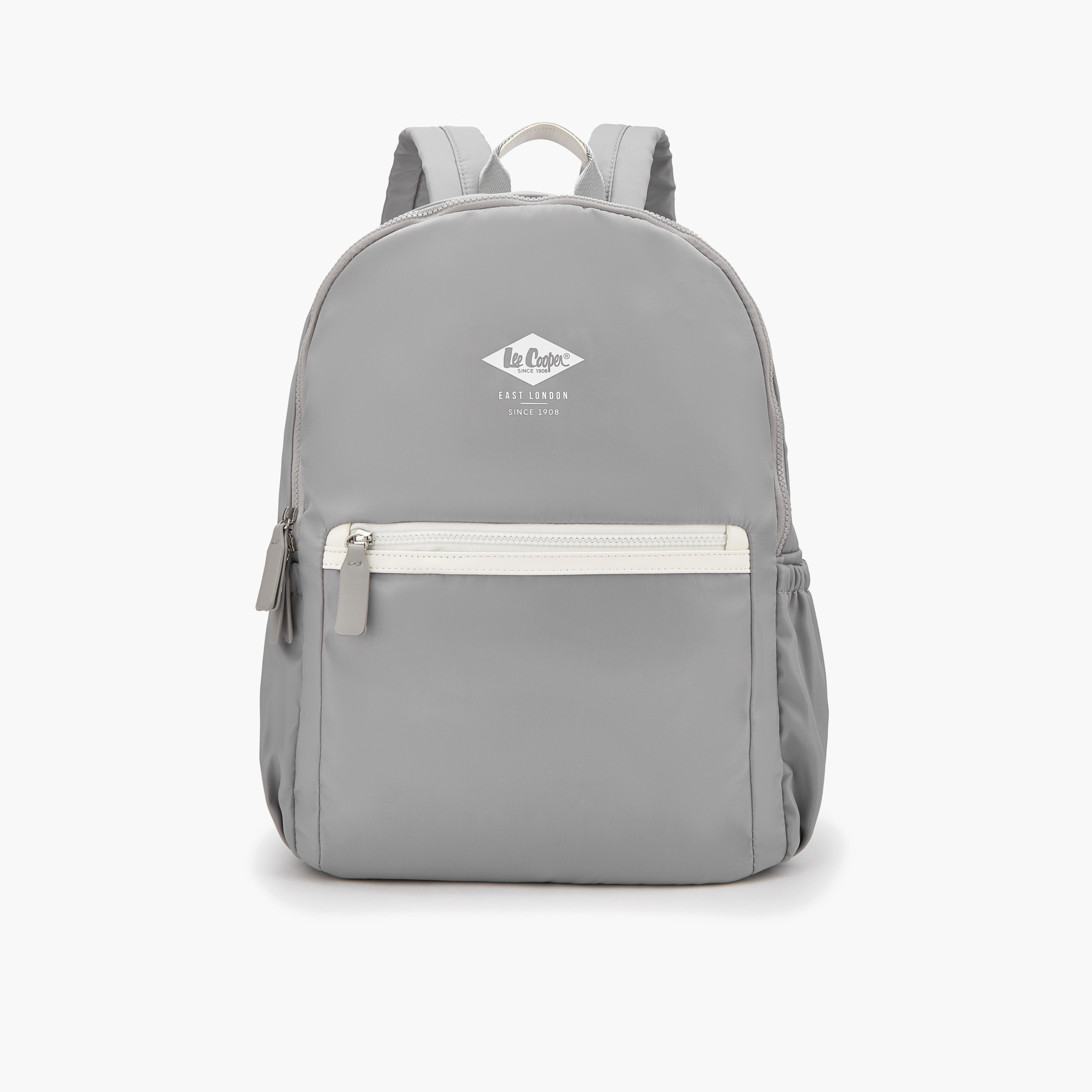 Lee Cooper Logo Print Backpack with Padded Shoulder Straps-school-bagsandbackpacks-backpacks-image-1