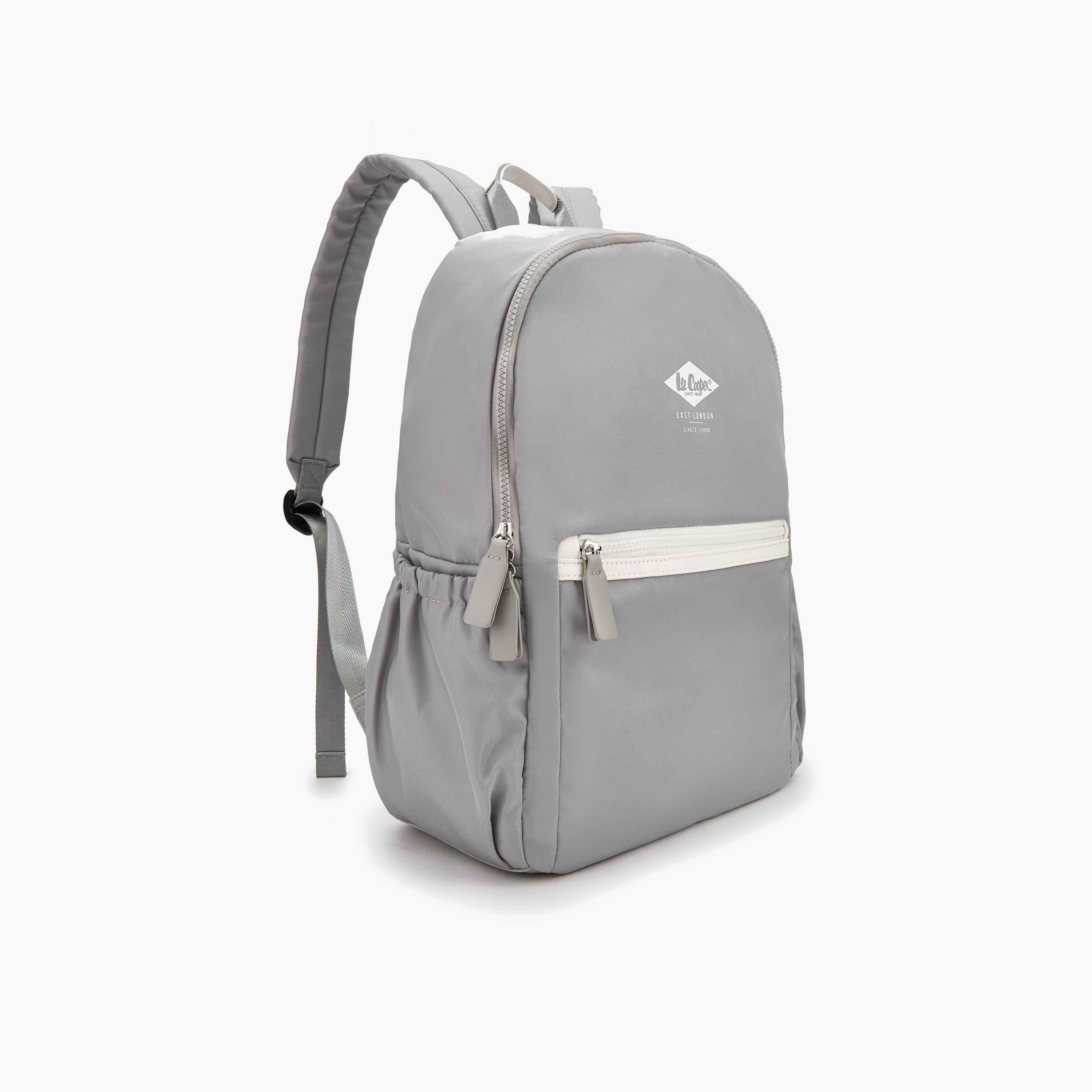 Lee Cooper Logo Print Backpack with Padded Shoulder Straps-school-bagsandbackpacks-backpacks-image-3