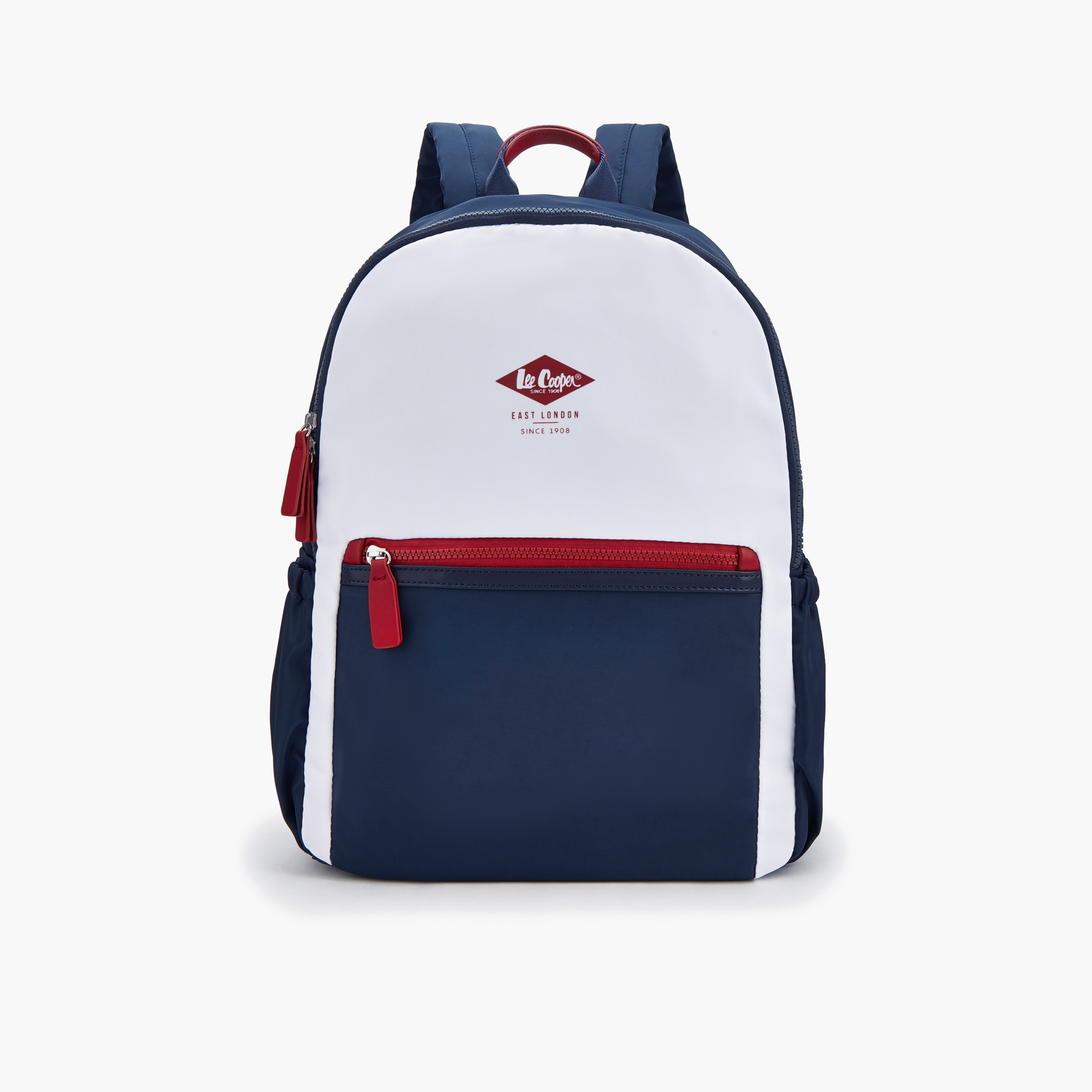 Lee Cooper Logo Print Backpack with Padded Shoulder Straps-school-bagsandbackpacks-backpacks-image-1
