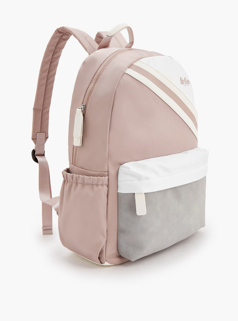 شنطة ظهر بطبعة شعار مع أحزمة كتف قابلة للتعديل من لي كوبر-school-bagsandbackpacks-backpacks-image-4