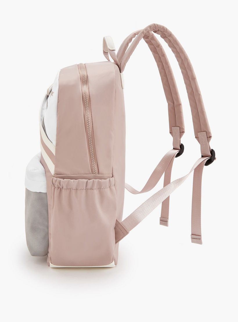 شنطة ظهر بطبعة شعار مع أحزمة كتف قابلة للتعديل من لي كوبر-school-bagsandbackpacks-backpacks-image-5