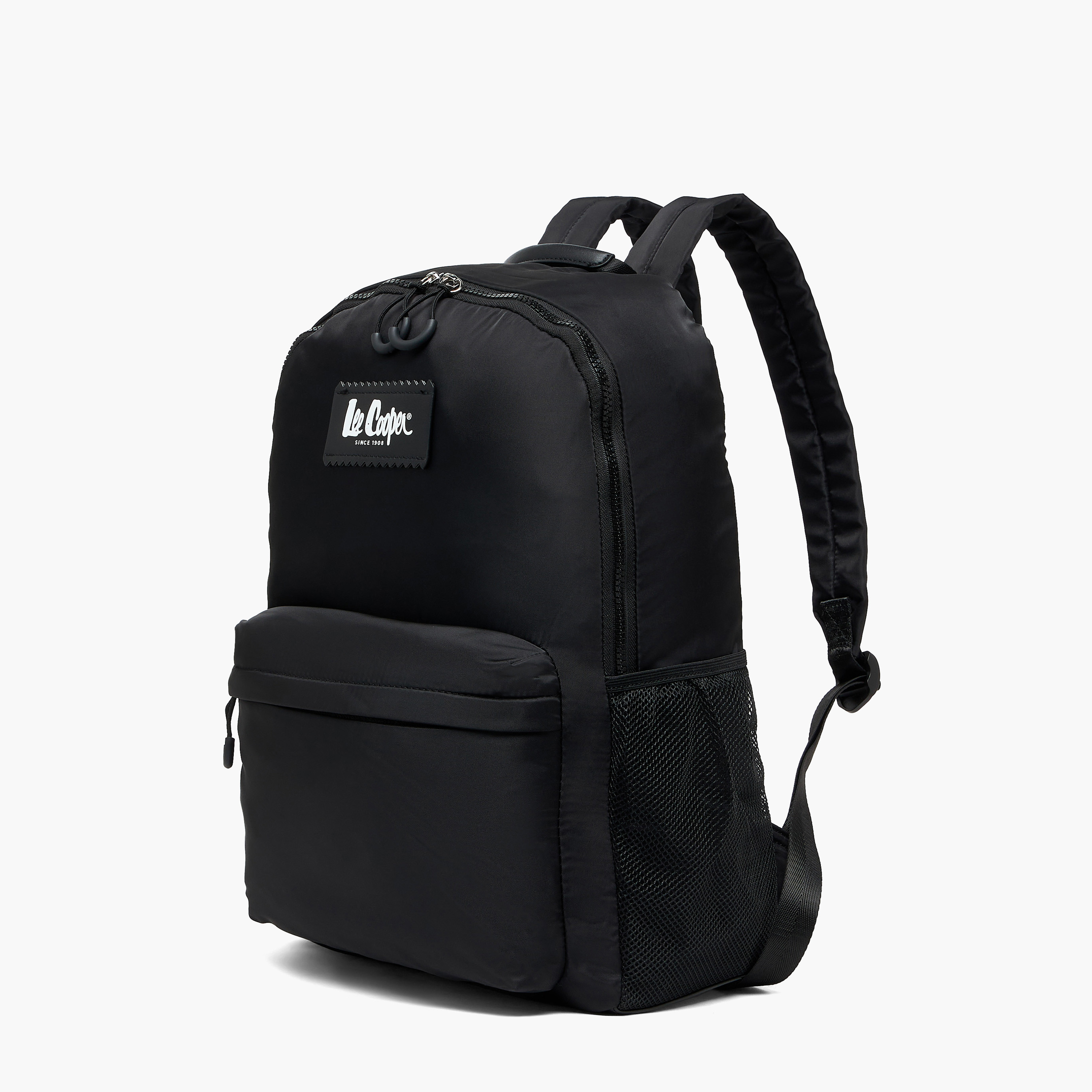شنطة ظهر بتزيينات شعار وحمالات كتف مبطنة من لي كوبر-women-bagsandwallets-backpacks-image-4