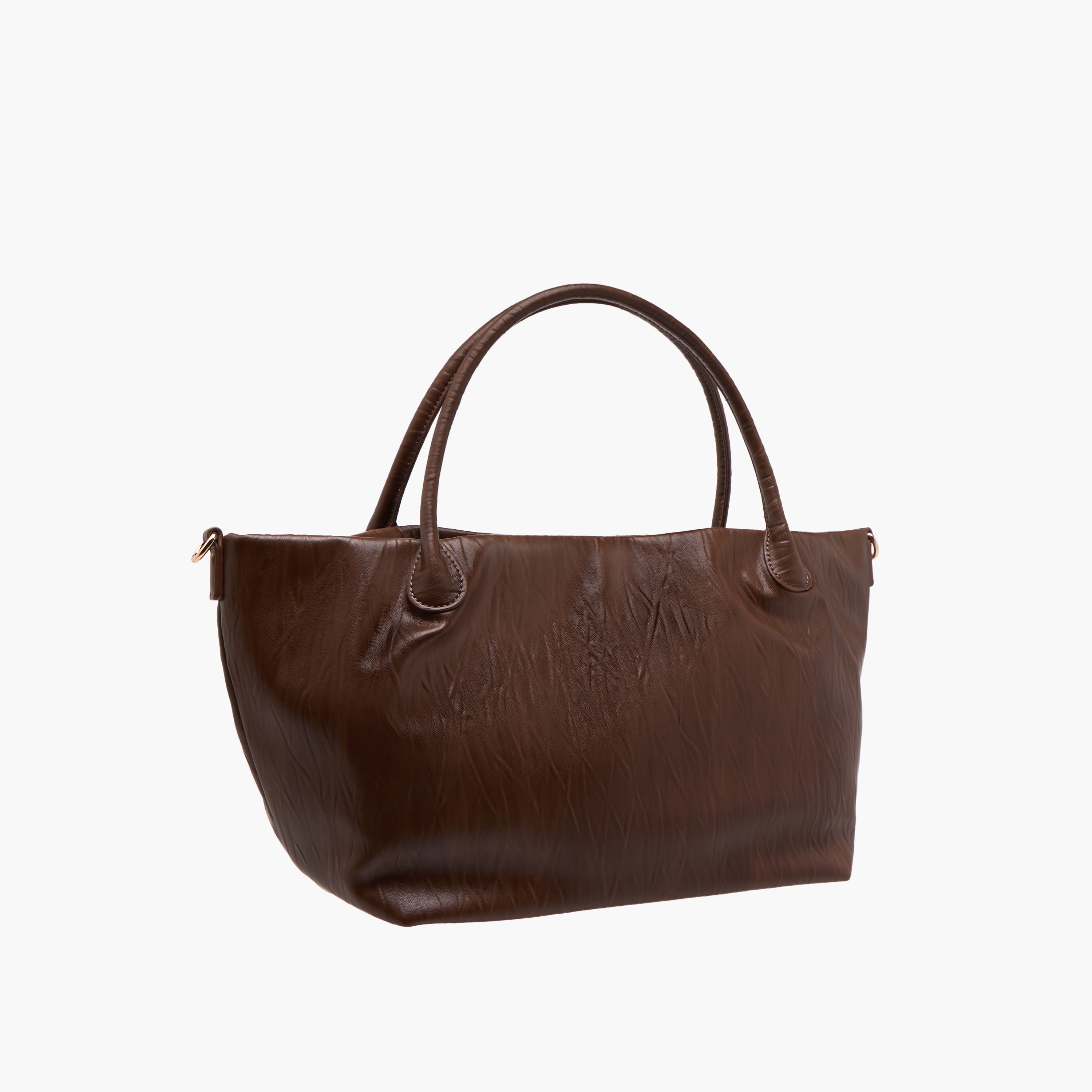 Flora Bella Textured Tote Bag with Double Handle and Detachable Shoulder Strap-women-bagsandwallets-handbags-image-5