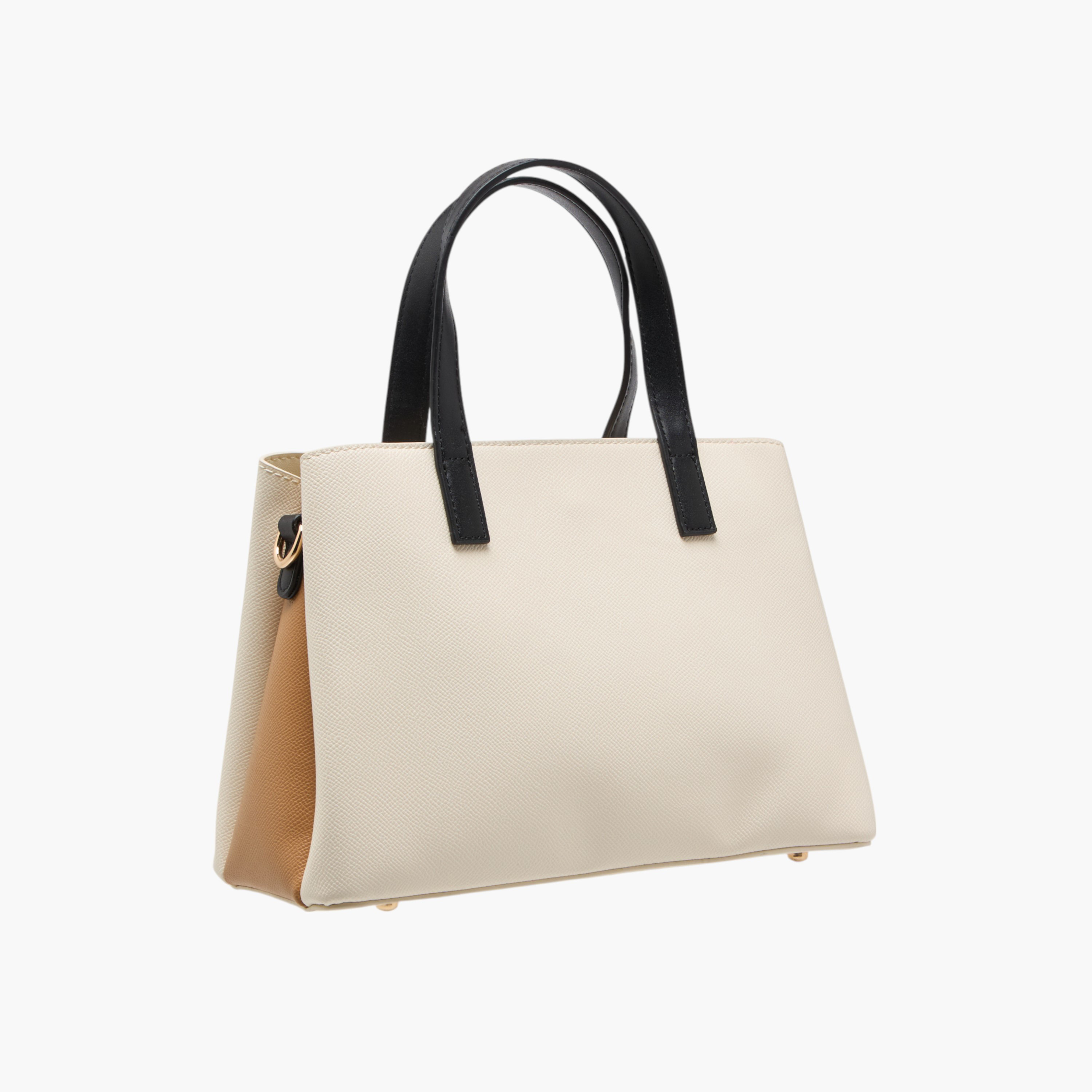 Flora Bella Solid Tote Bag with Double Handles and Detachable Strap-women-bagsandwallets-handbags-image-5