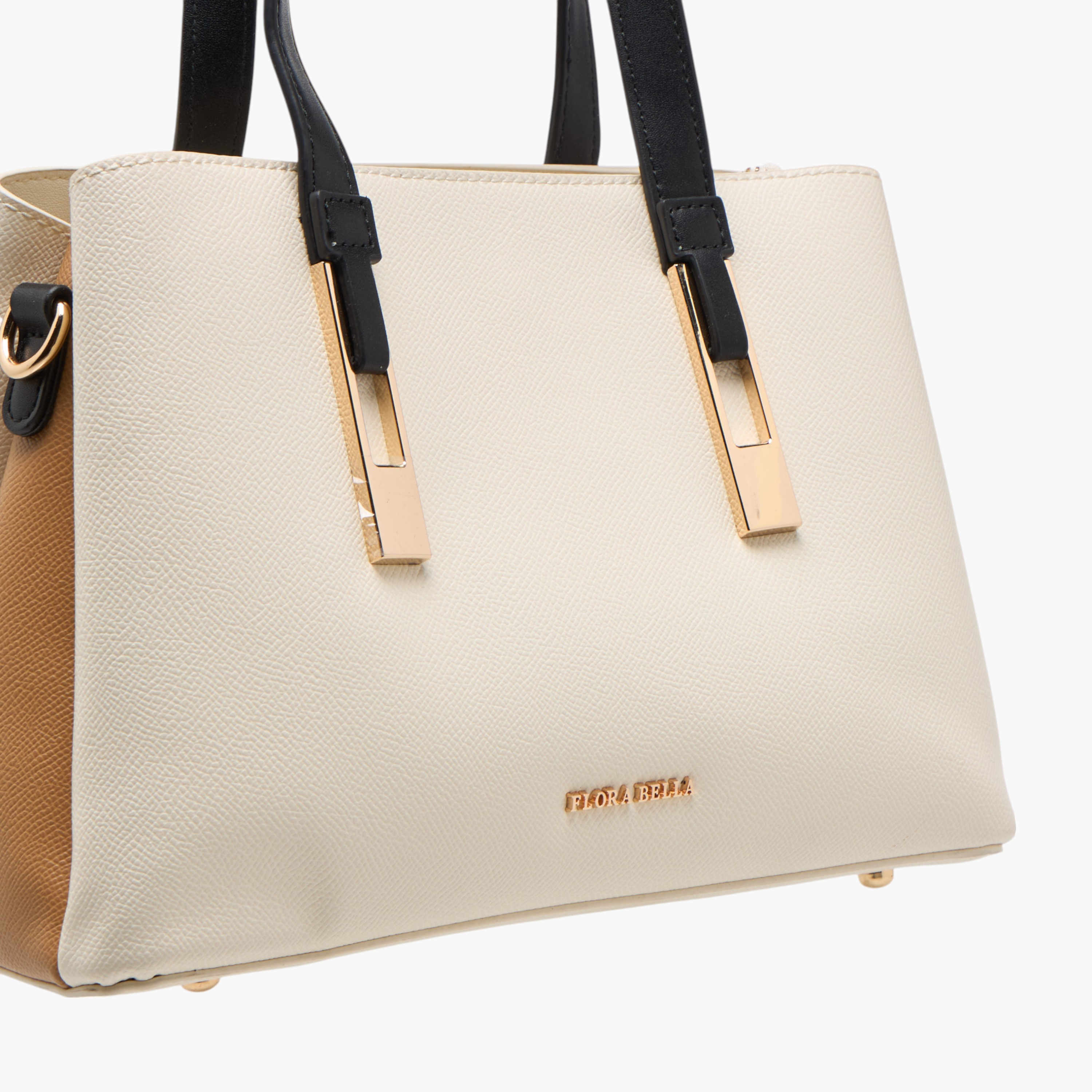 Flora Bella Solid Tote Bag with Double Handles and Detachable Strap-women-bagsandwallets-handbags-image-6
