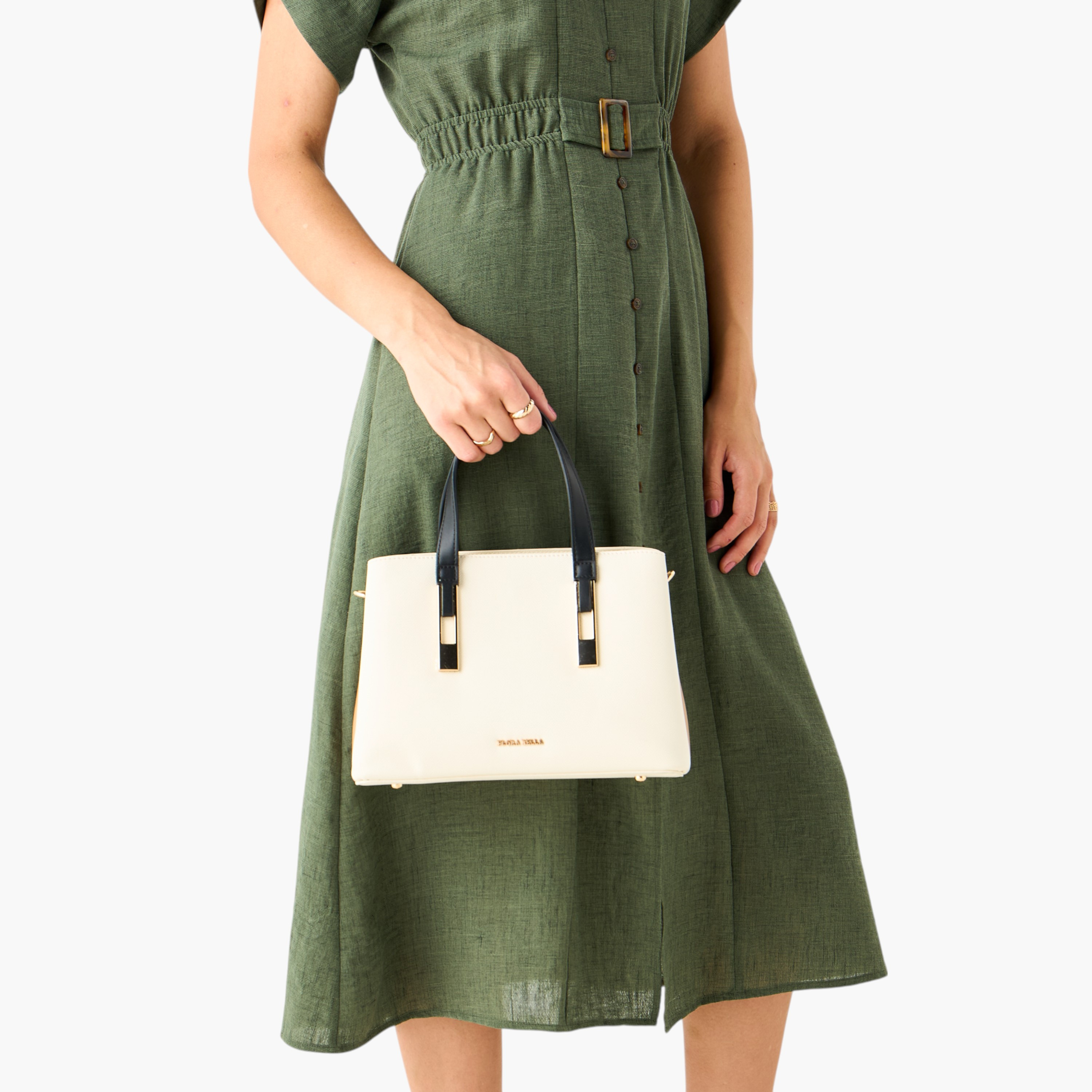 Flora Bella Solid Tote Bag with Double Handles and Detachable Strap-women-bagsandwallets-handbags-image-9
