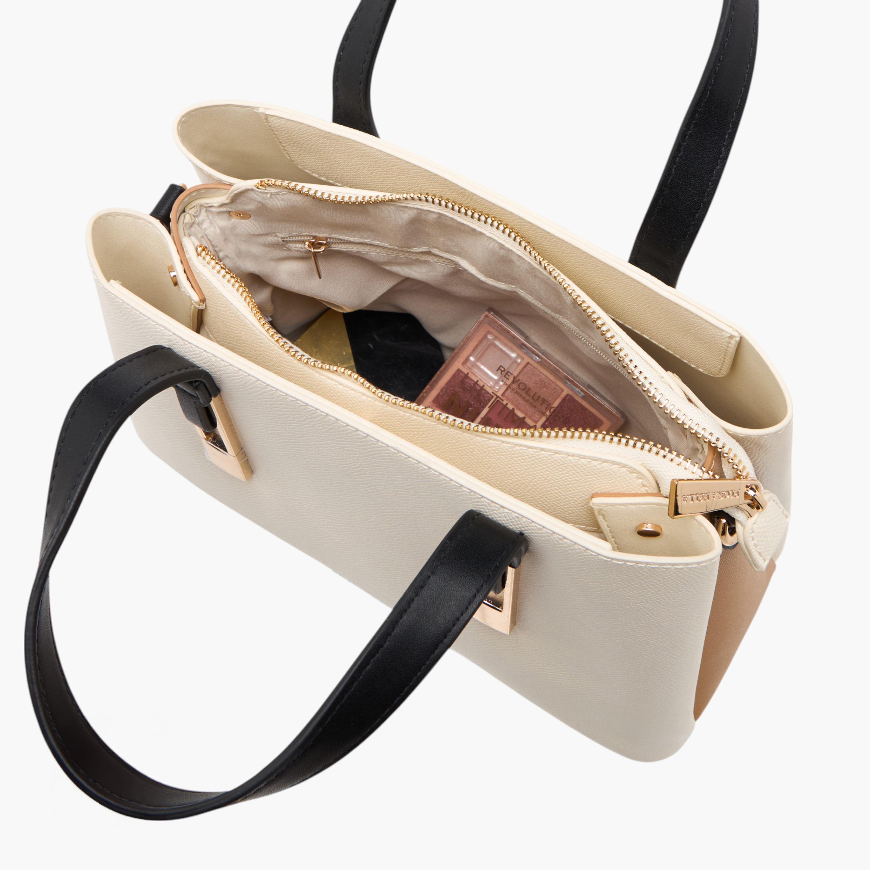 Flora Bella Solid Tote Bag with Double Handles and Detachable Strap-women-bagsandwallets-handbags-image-10