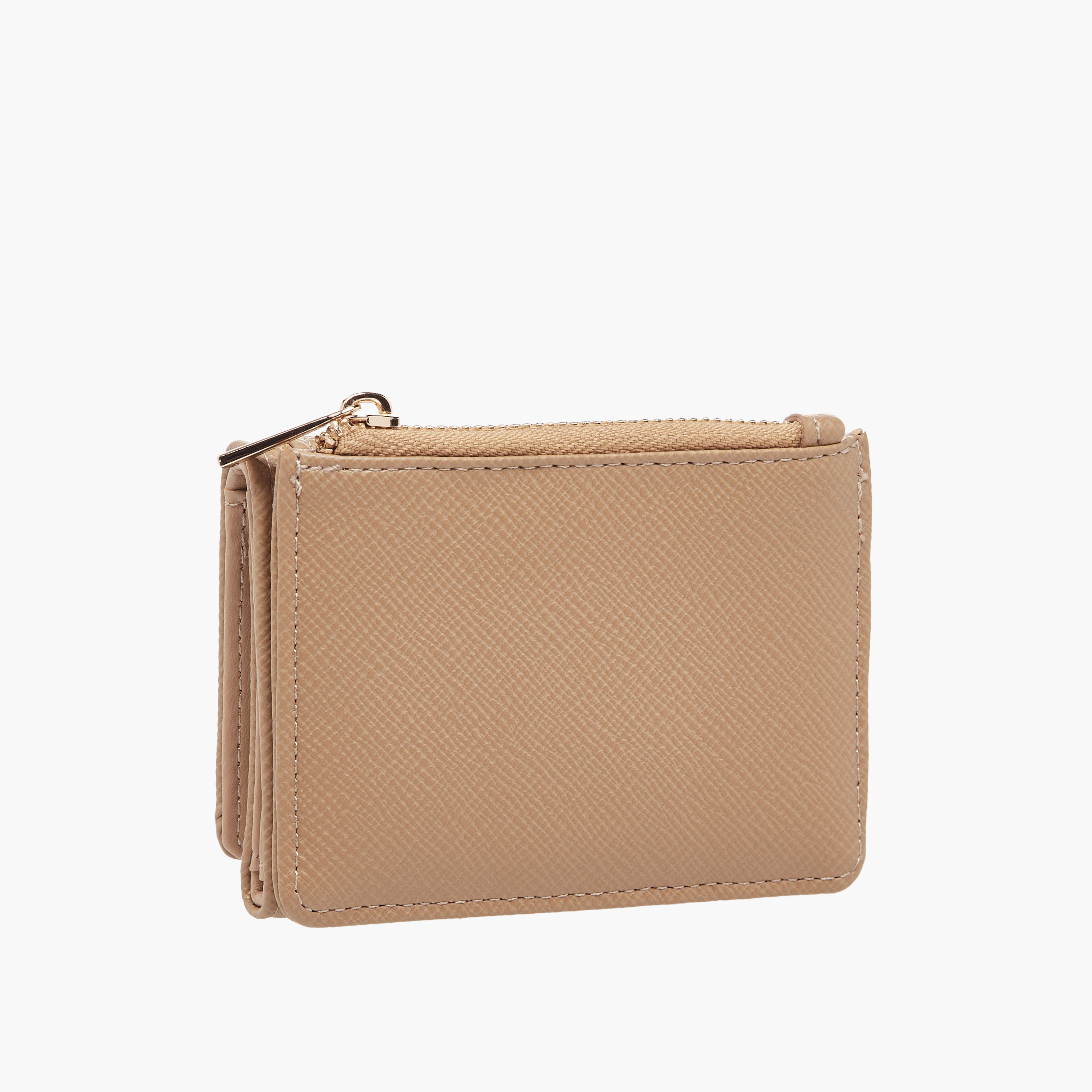 Flora Bella Textured Tri-Fold Wallet with Snap Button Closure-women-bagsandwallets-wallets-image-2