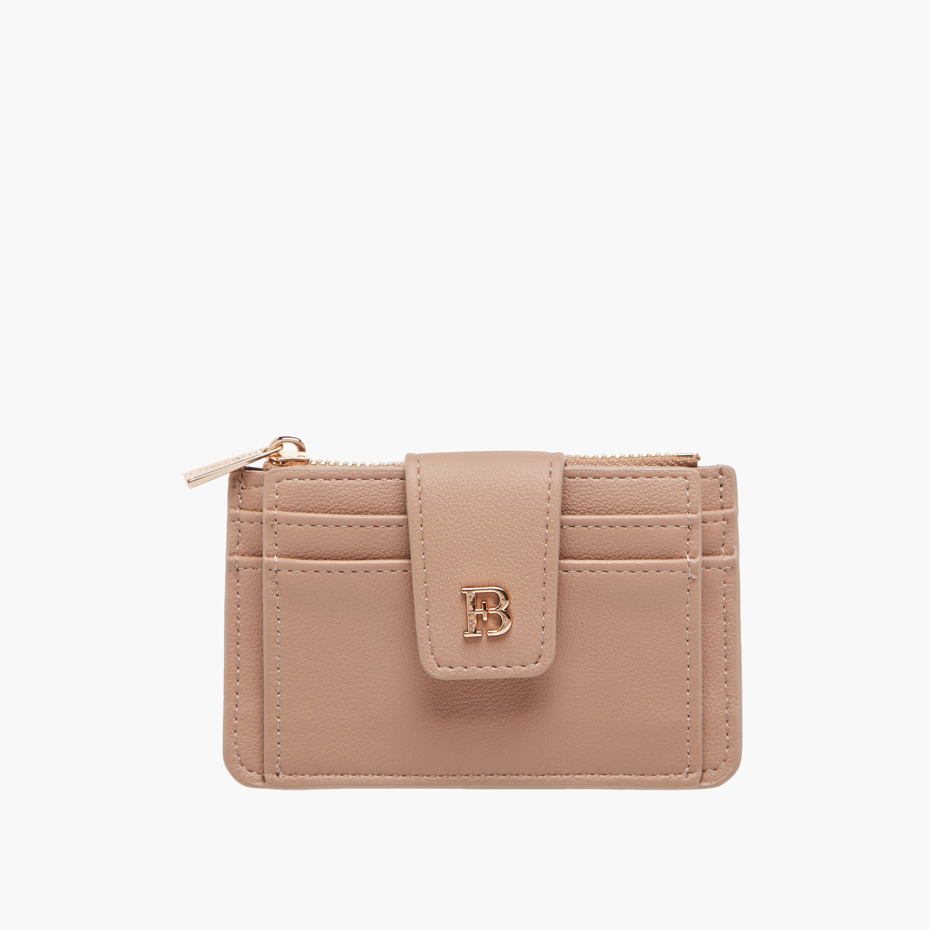 حامل بطاقات سادة بزر إغلاق كبس من فلورا بيلا-women-bagsandwallets-wallets-image-1