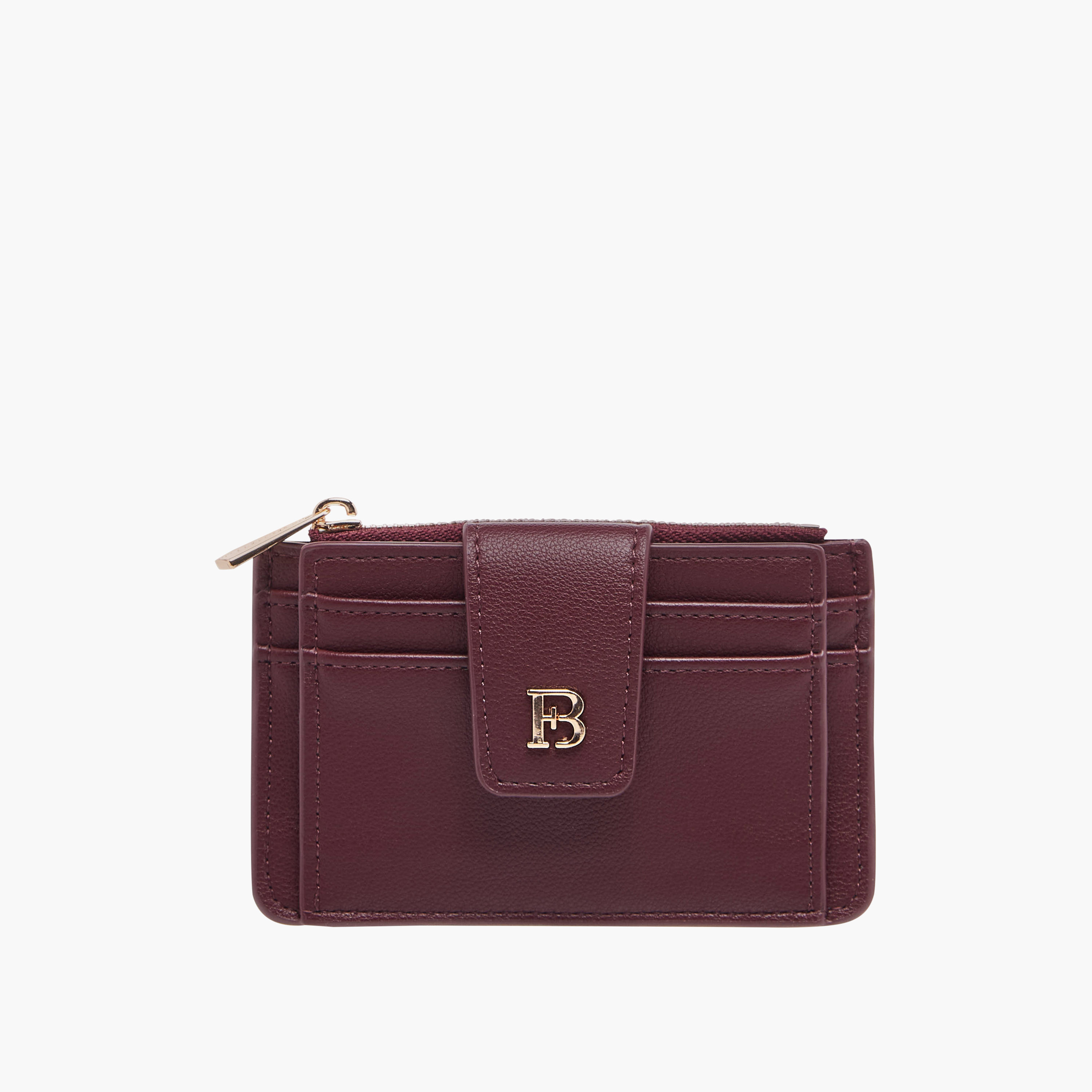 Flora Bella Solid Card Holder with Snap Button Closure-women-bagsandwallets-wallets-image-1