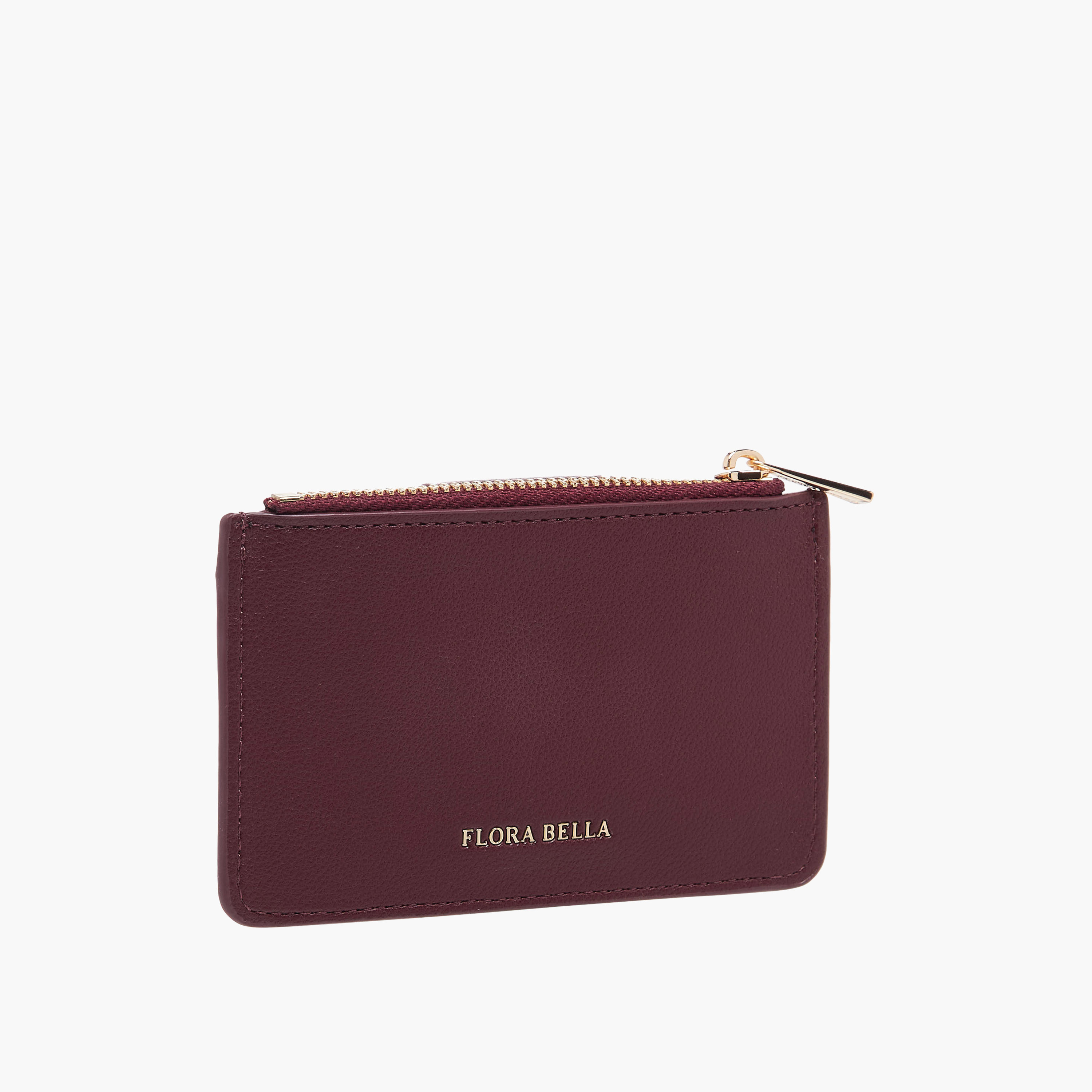 Flora Bella Solid Card Holder with Snap Button Closure-women-bagsandwallets-wallets-image-2