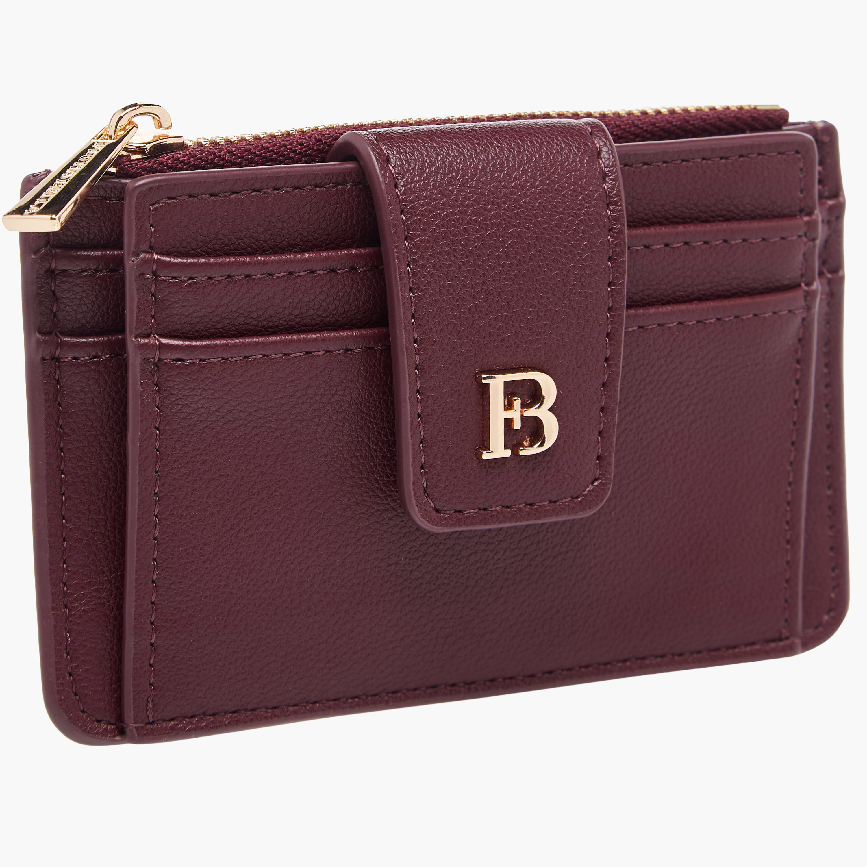 Flora Bella Solid Card Holder with Snap Button Closure-women-bagsandwallets-wallets-image-3