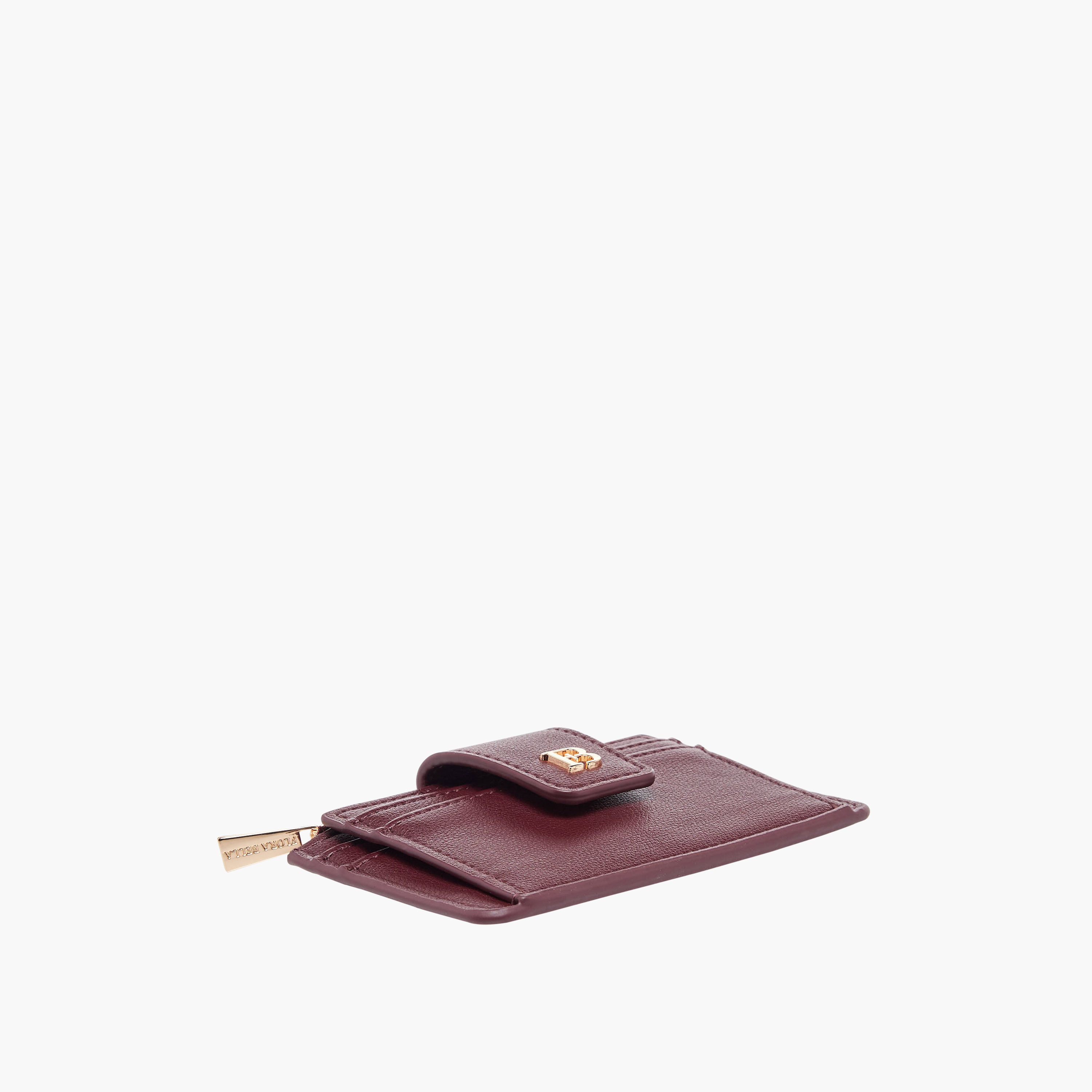 Flora Bella Solid Card Holder with Snap Button Closure-women-bagsandwallets-wallets-image-4