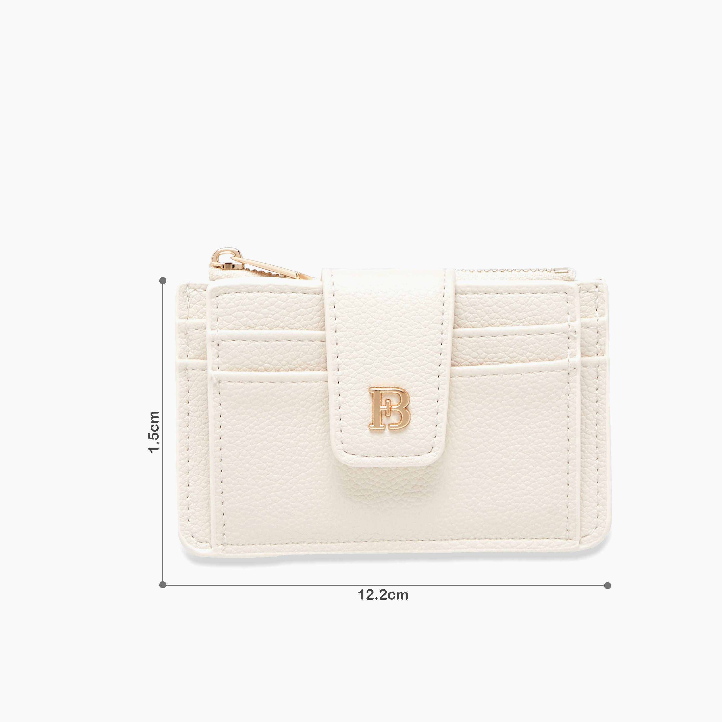 حامل بطاقات بارز الملمس بزر إغلاق من فلورا بيلا-women-bagsandwallets-wallets-image-2