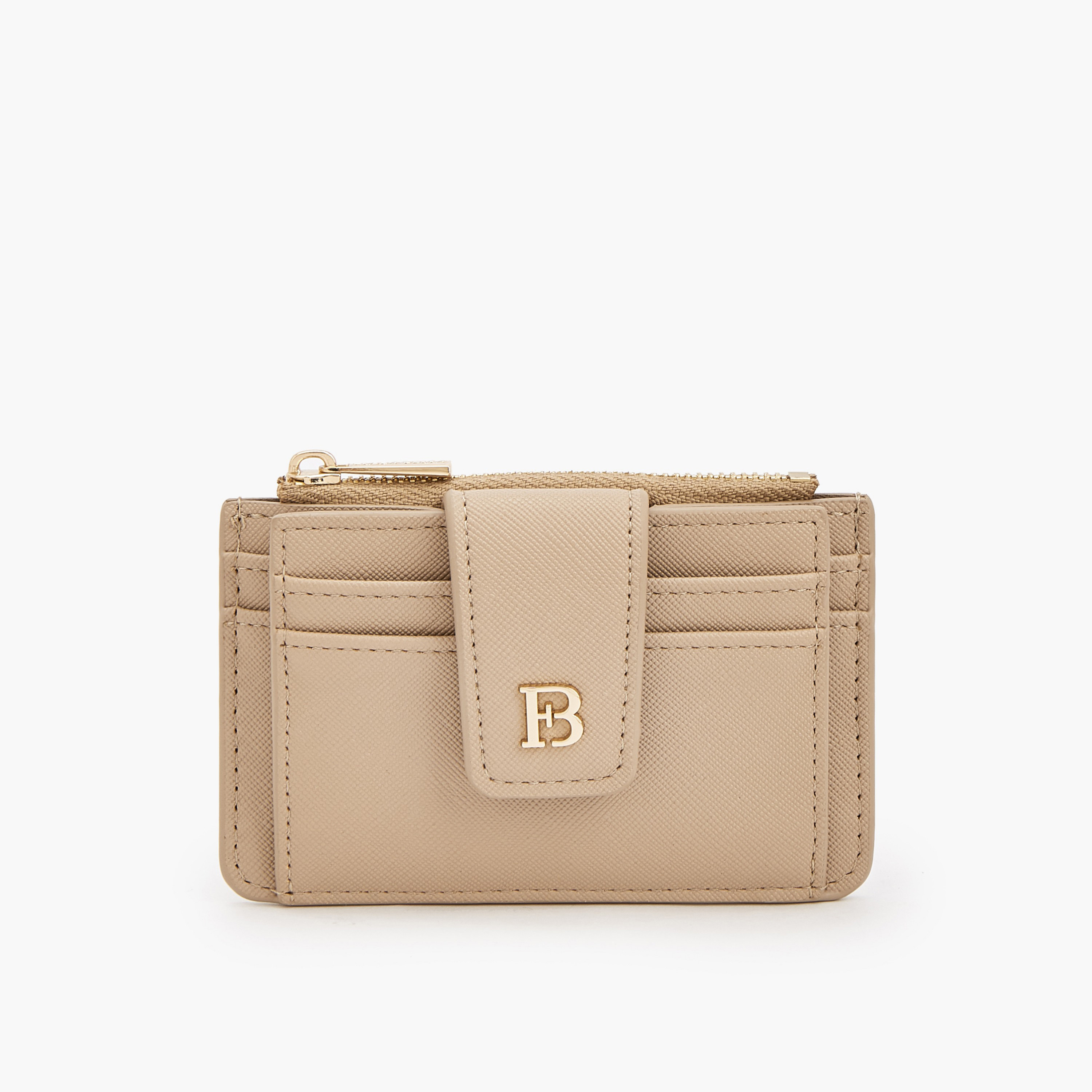 حافظة بطاقات سادة بجيب بسحّاب من فلورا بيلا-women-bagsandwallets-wallets-image-1