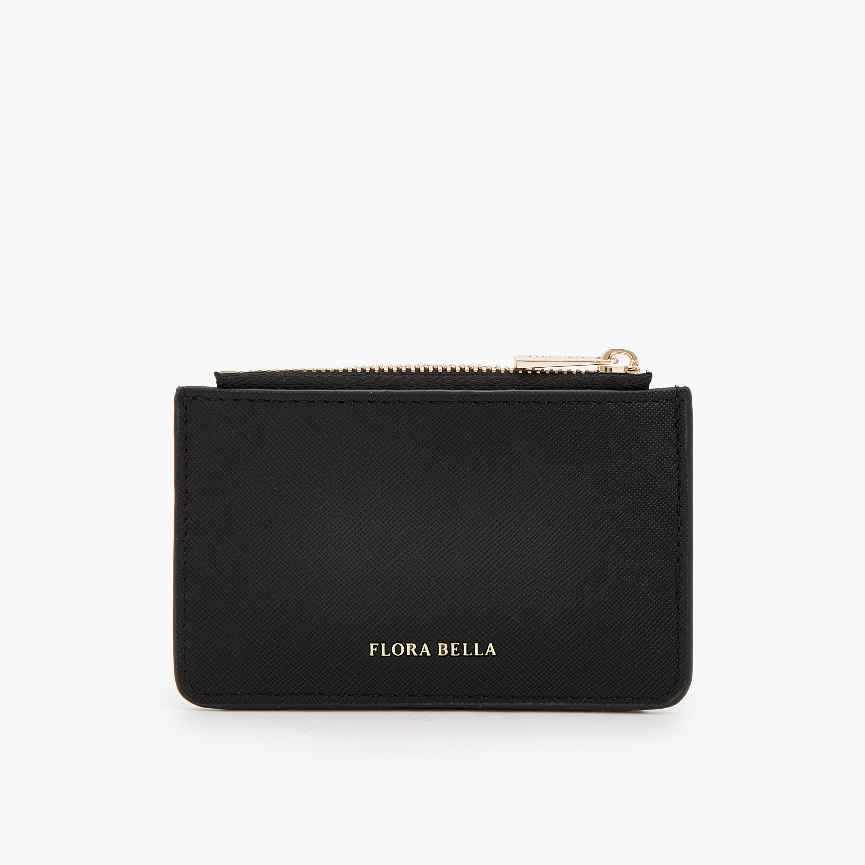حافظة بطاقات سادة بجيب بسحّاب من فلورا بيلا-women-bagsandwallets-wallets-image-2