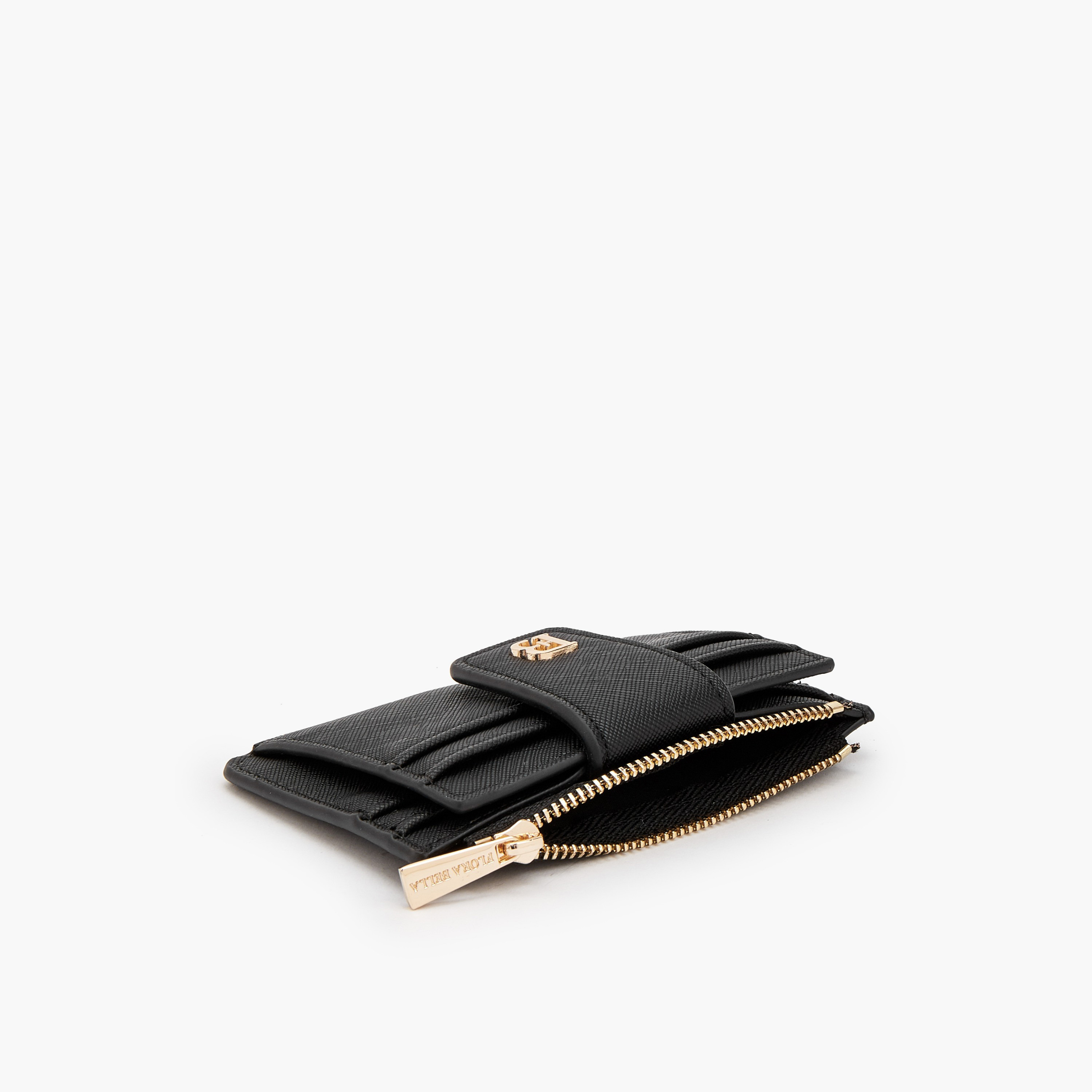 حافظة بطاقات سادة بجيب بسحّاب من فلورا بيلا-women-bagsandwallets-wallets-image-6