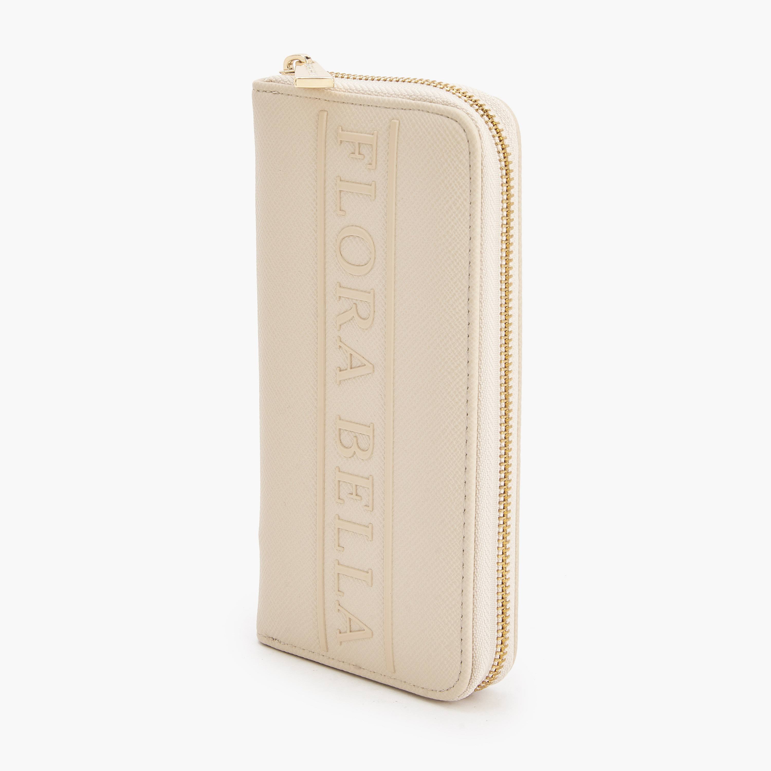Flora Bella Logo Textured Zip Around Wallet-women-bagsandwallets-wallets-image-2