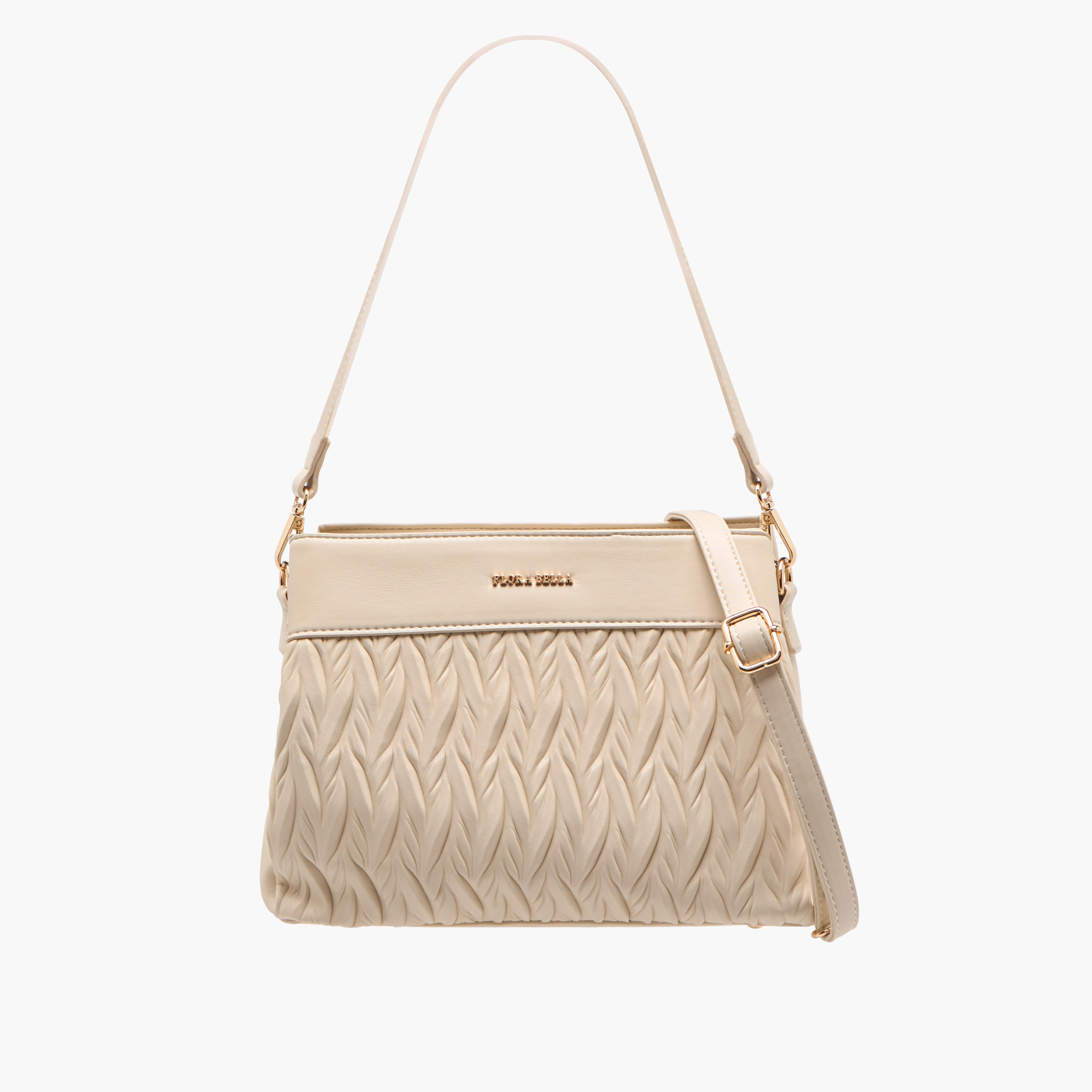 Flora Bella Textured Crossbody Bag with Detachable Shoulder Strap-women-bagsandwallets-handbags-image-1