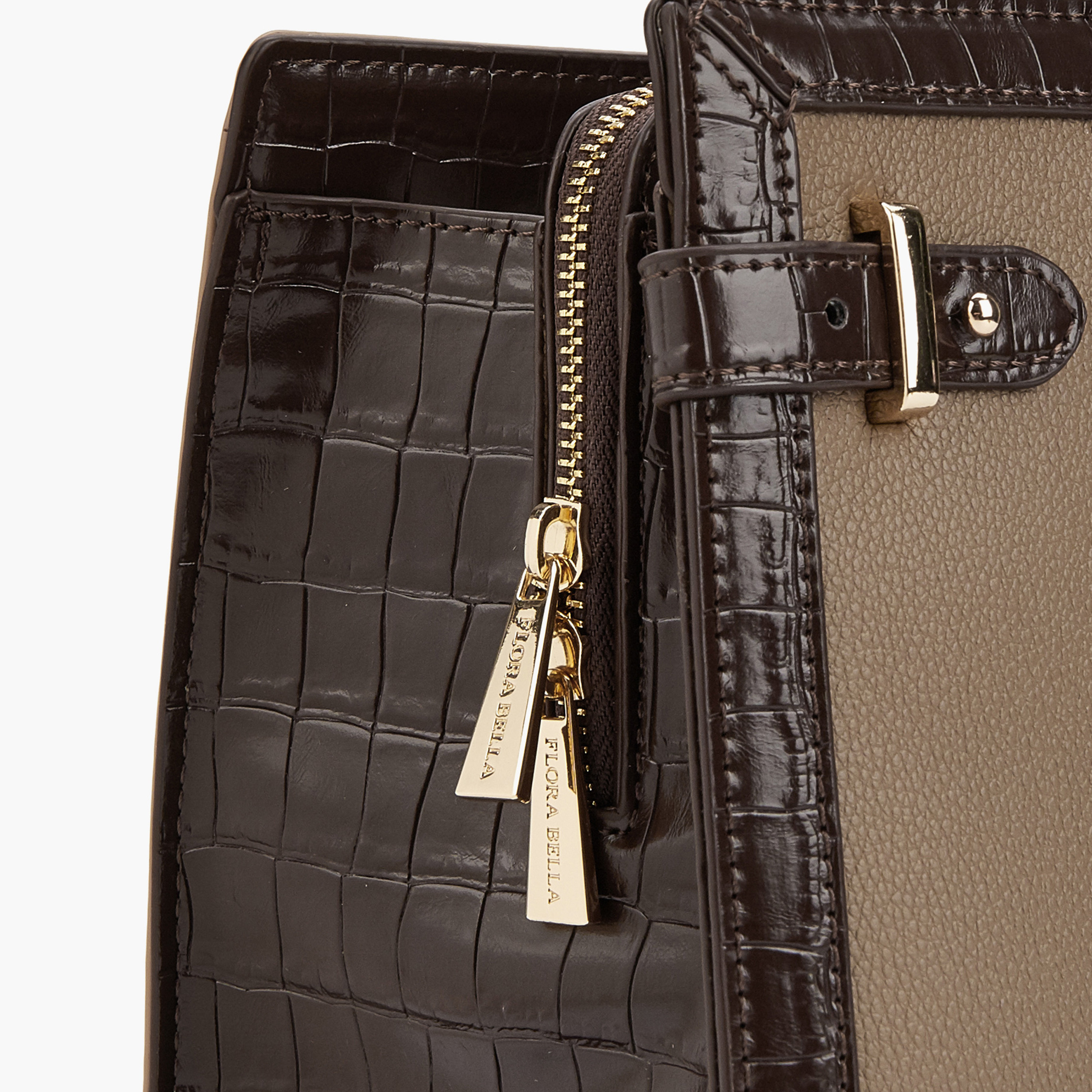 Flora Bella Textured Tote Bag with Zip Closure-women-bagsandwallets-handbags-image-3